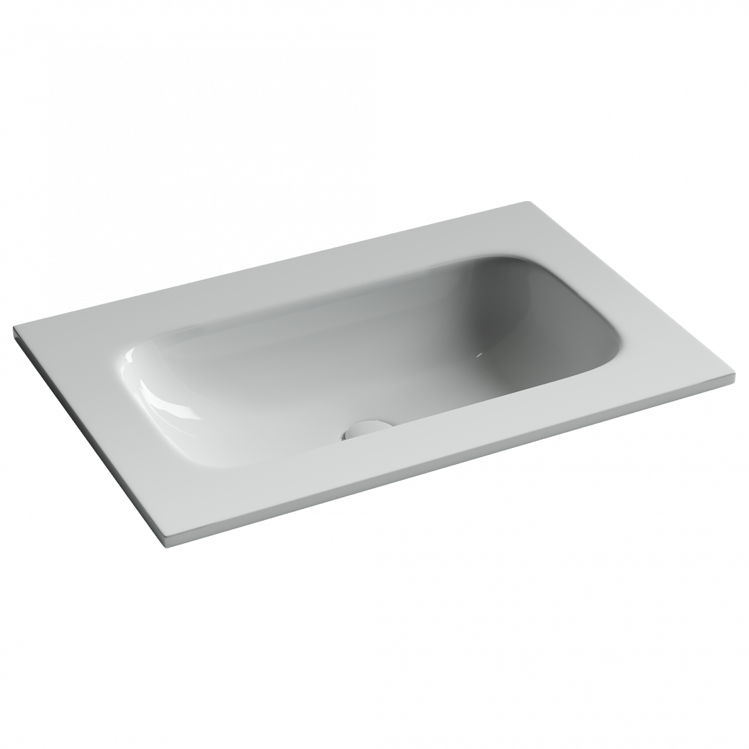 Раковина-столешница Ceramicanova Грация (Grace) CN7031wx 70x14x46 белый глянцевый
