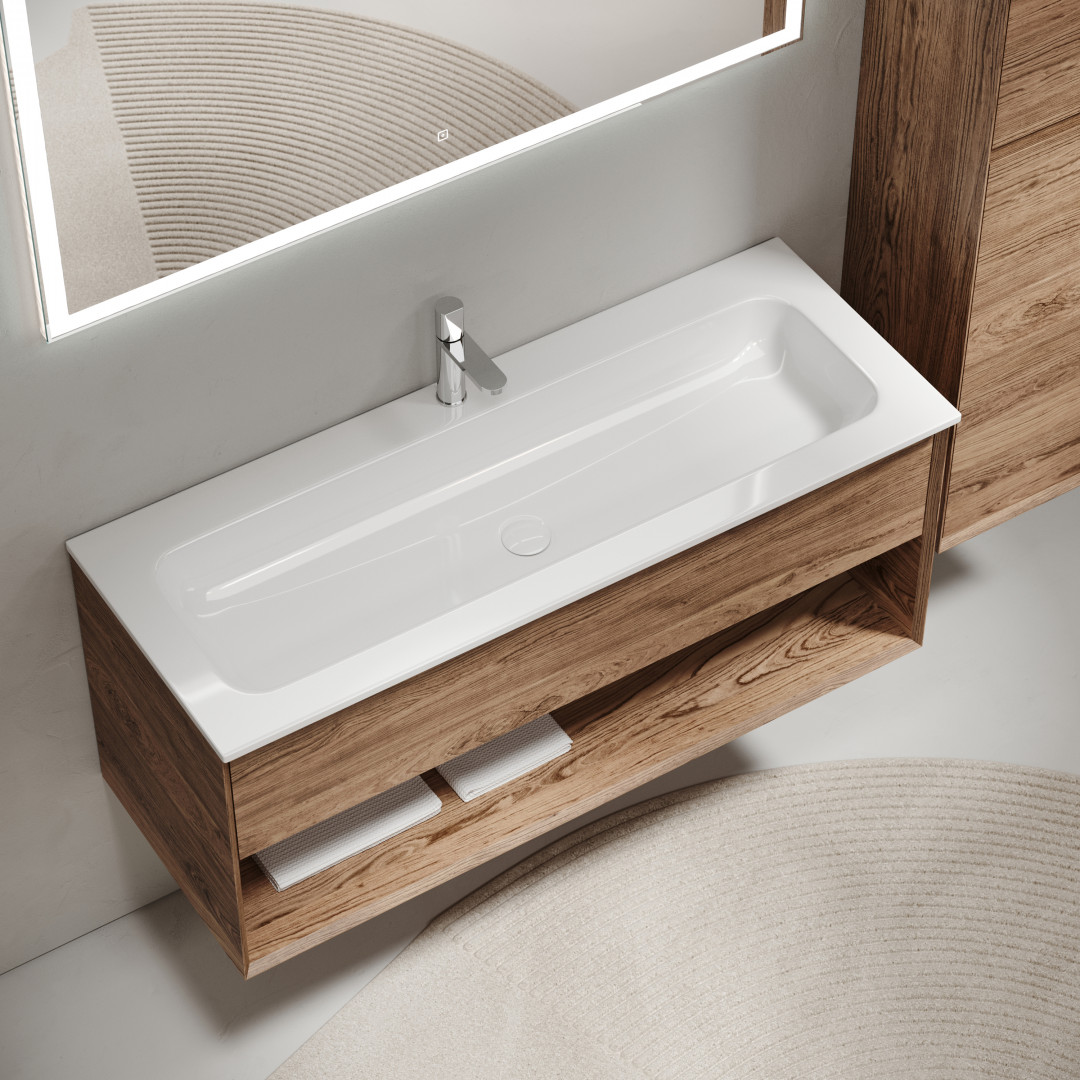Тумба под раковину Sancos Натура 1.0 (Nature 1.0) MR1.0120ECH 120x45x50 дуб чарльстон - фото 6