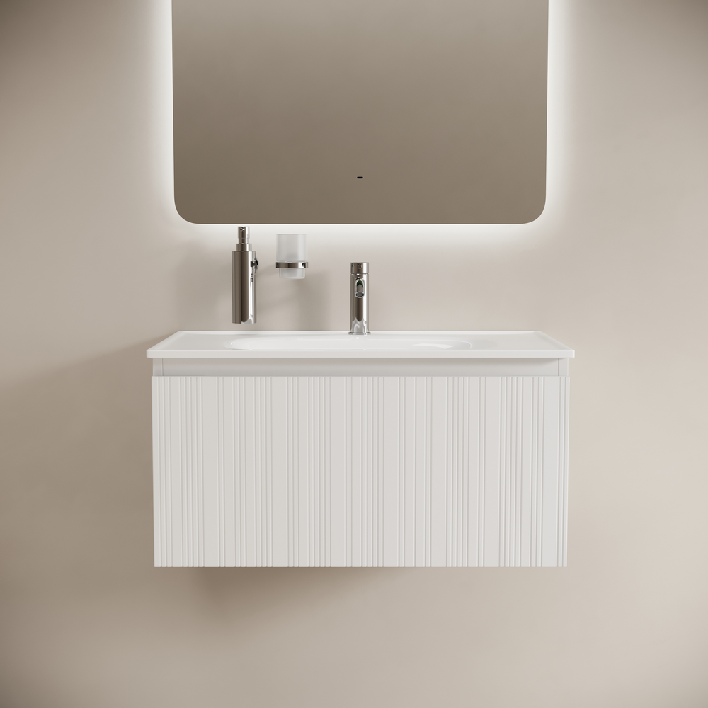 Тумба под раковину Sancos Код (Code) CD80W 80x45x40 белый матовый (bianco)