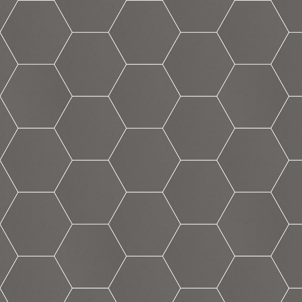Метлахская плитка Luxemix серый hex_10x11_mg01