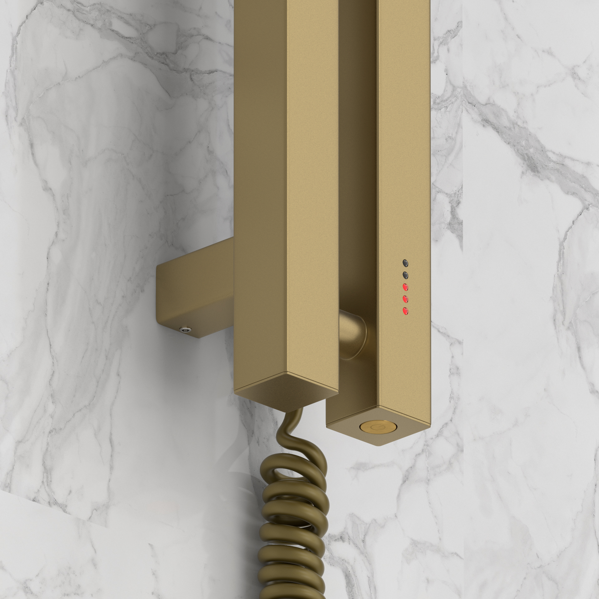 Электрические полотенцесушители Сунержа DESIGN ЭПС "ФЬОРД 4.0" 1200х50 правый (Золотой шёлк)