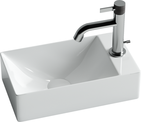 Подвесные раковины Ceramicanova Элемент (Element) CN5007 40x22x10 белый глянцевый
