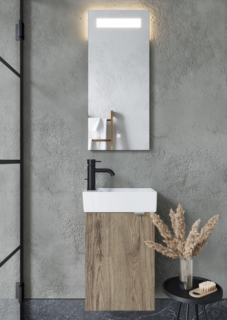 Зеркало Sancos Соло (Solo) SL35 35x80 с подсветкой