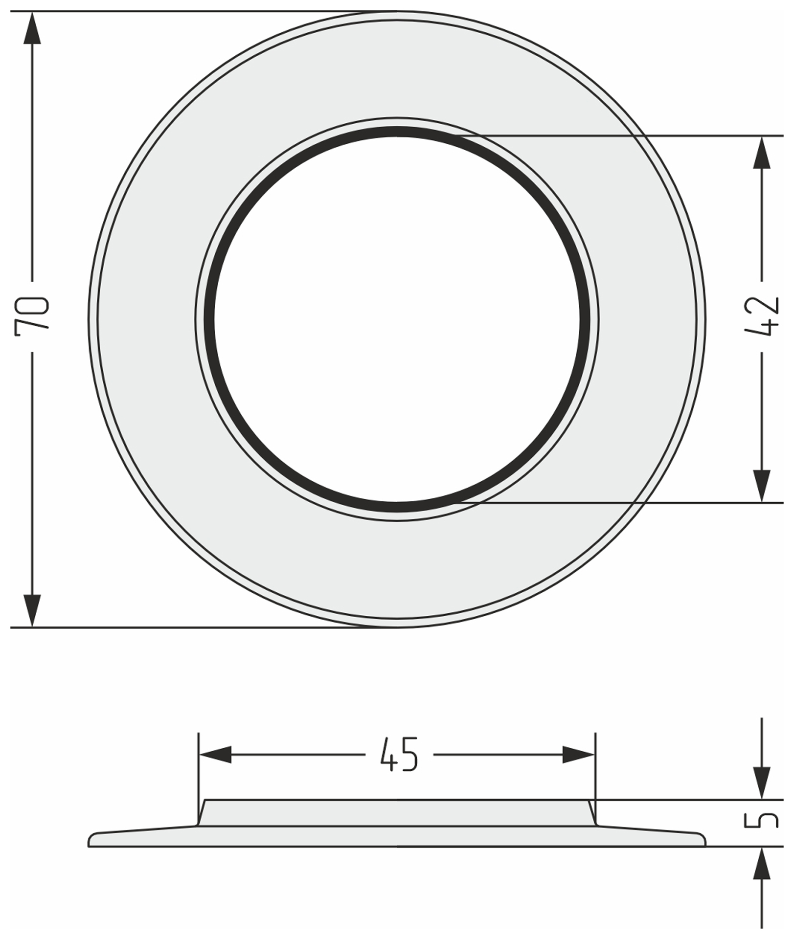 Комплектующие Сунержа DESIGN Увеличитель диаметра TUBE d нар. 50-70 мм / 2 шт. / (Золотой шёлк)