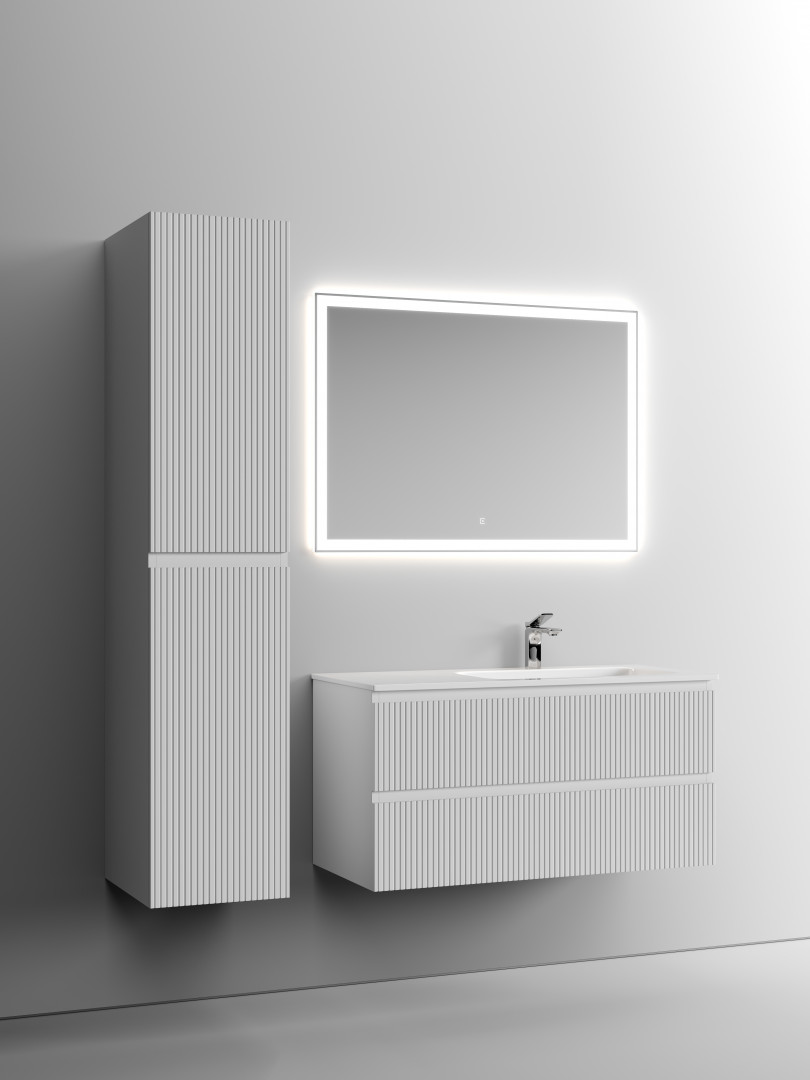 Тумба под раковину Sancos Сноб T (Snob T) SNT100RW 100x45x50 белый матовый (bianco)