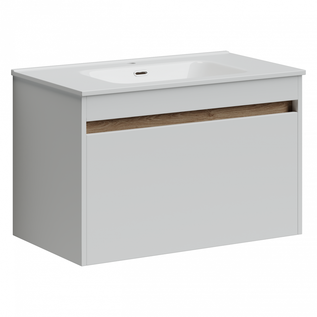 Тумба под раковину Sancos Ум (Smart) SM80W 80x45x50 белый глянцевый