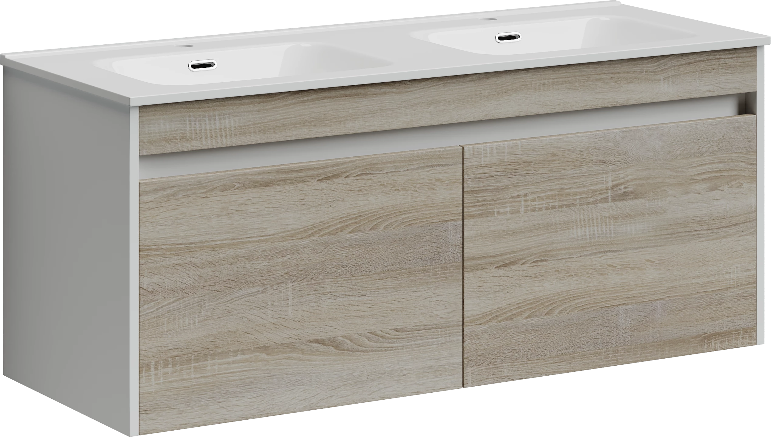 Тумба под раковину Sancos Ум (Smart) SM120-2E 120x45x50 дуб бардолино/белый
