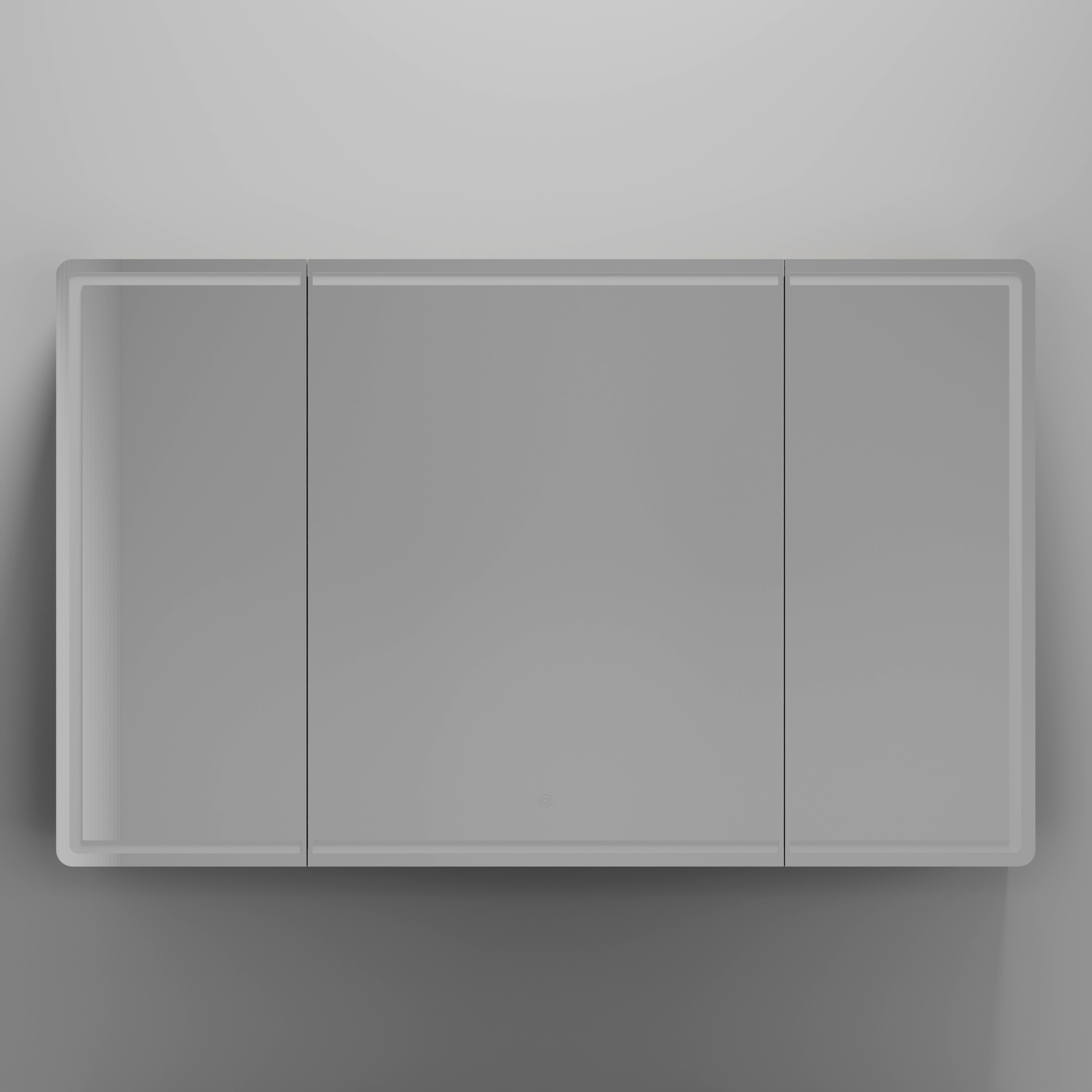 Зеркальный шкаф Sancos Блик (Mirror) MI120EG 120x75 с подсветкой, дуб галифакс натуральный