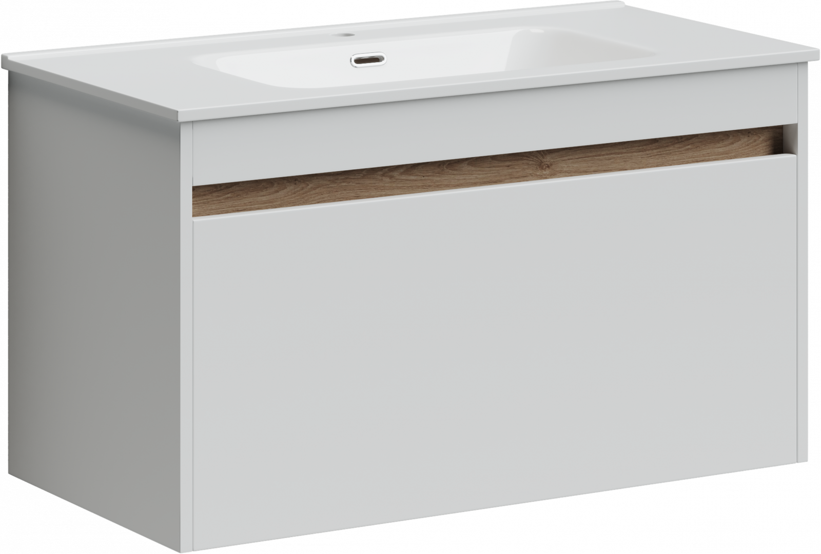 Тумба под раковину Sancos Ум (Smart) SM90W 90x45x50 белый глянцевый