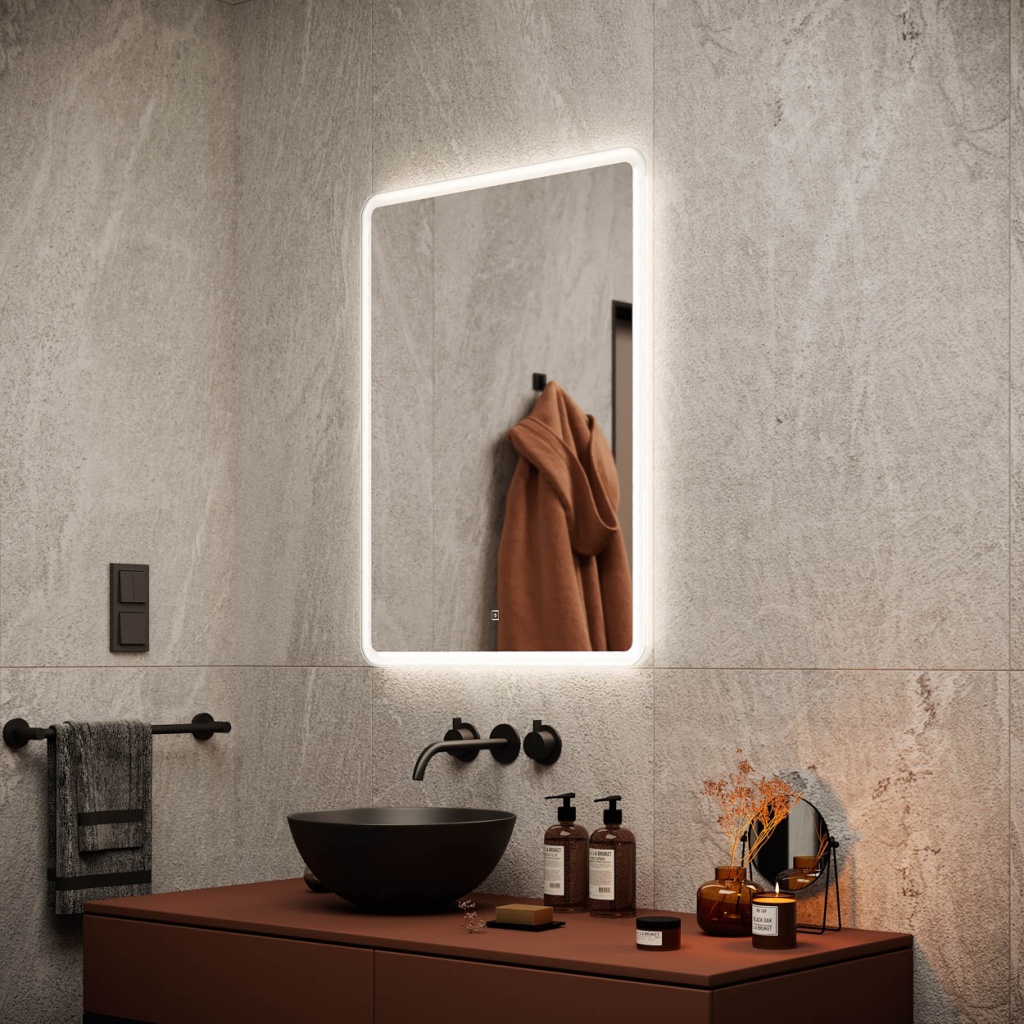Зеркало Sancos Аркадия (Arcadia) AR600 60x80 с подсветкой
