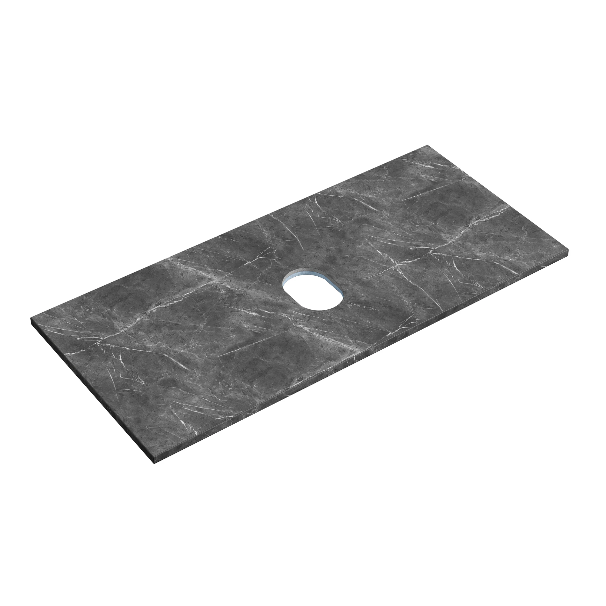 Столешница Sancos TT100A1 100x46 без отверстия под смеситель, черное небо (black sky)