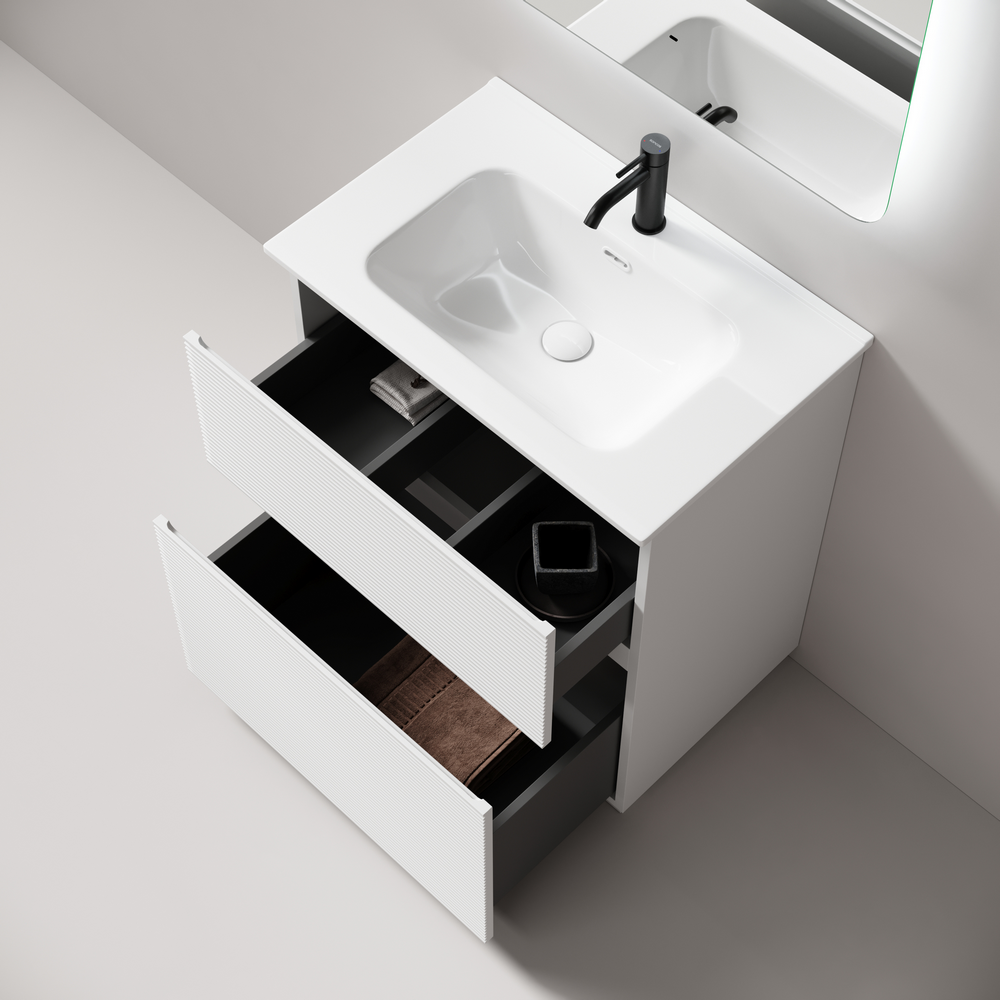 Тумба под раковину Sancos Фолк напольный (Folk Floor) FL70FW 70x45x85 белый матовый (bianco)