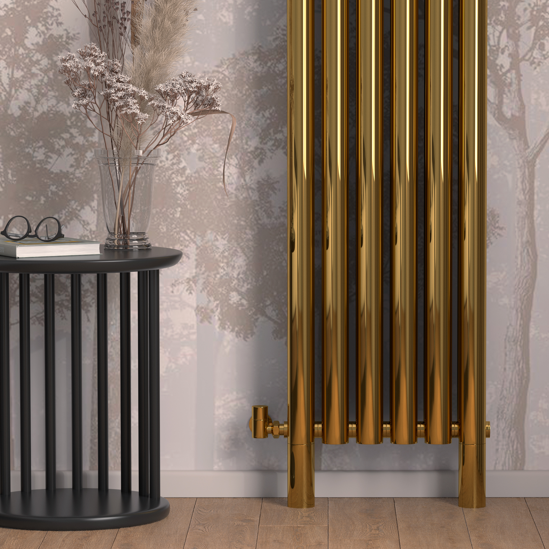 Радиаторы Сунержа DESIGN ДР ЭТАЛОН-00 н/ж 1800х192 / 3 сек (Золото)