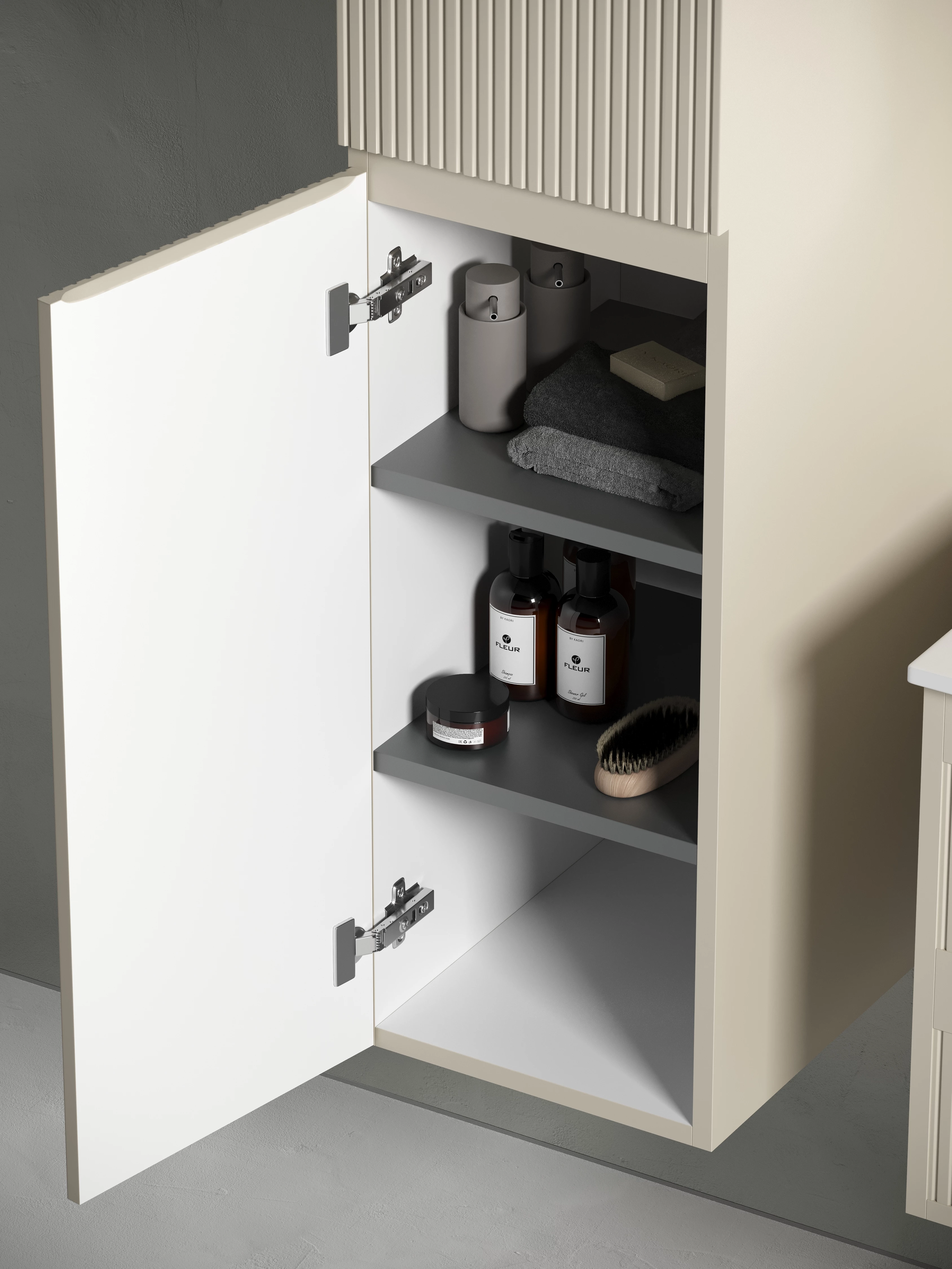 Шкаф-пенал Sancos Сноб T (Snob T) PSNT35CE 35x35x165 бежевый матовый (beige soft)