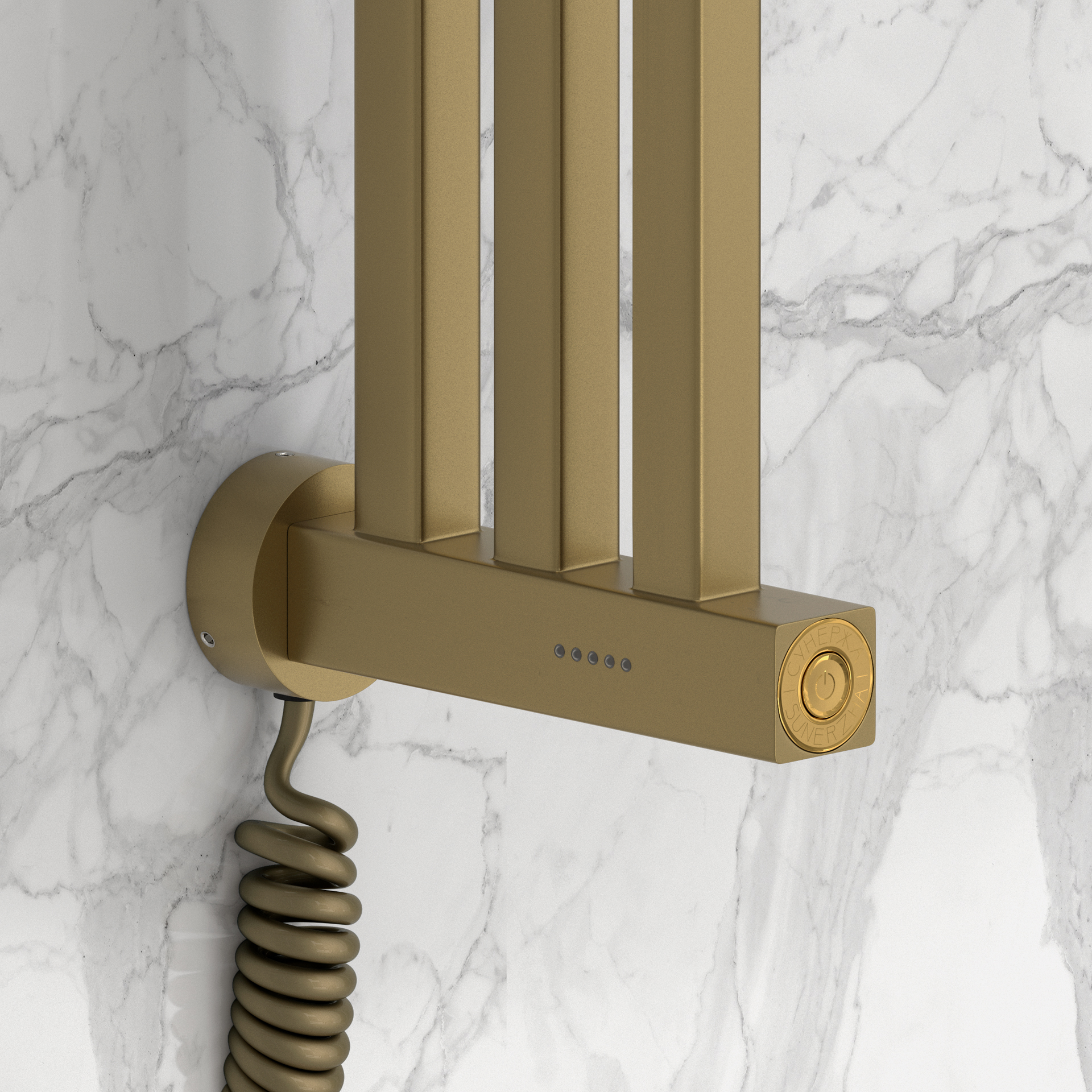 Электрические полотенцесушители Сунержа DESIGN ЭПС "ХОРДА 4.0" 600х166 (Золотой шёлк) - фото 3