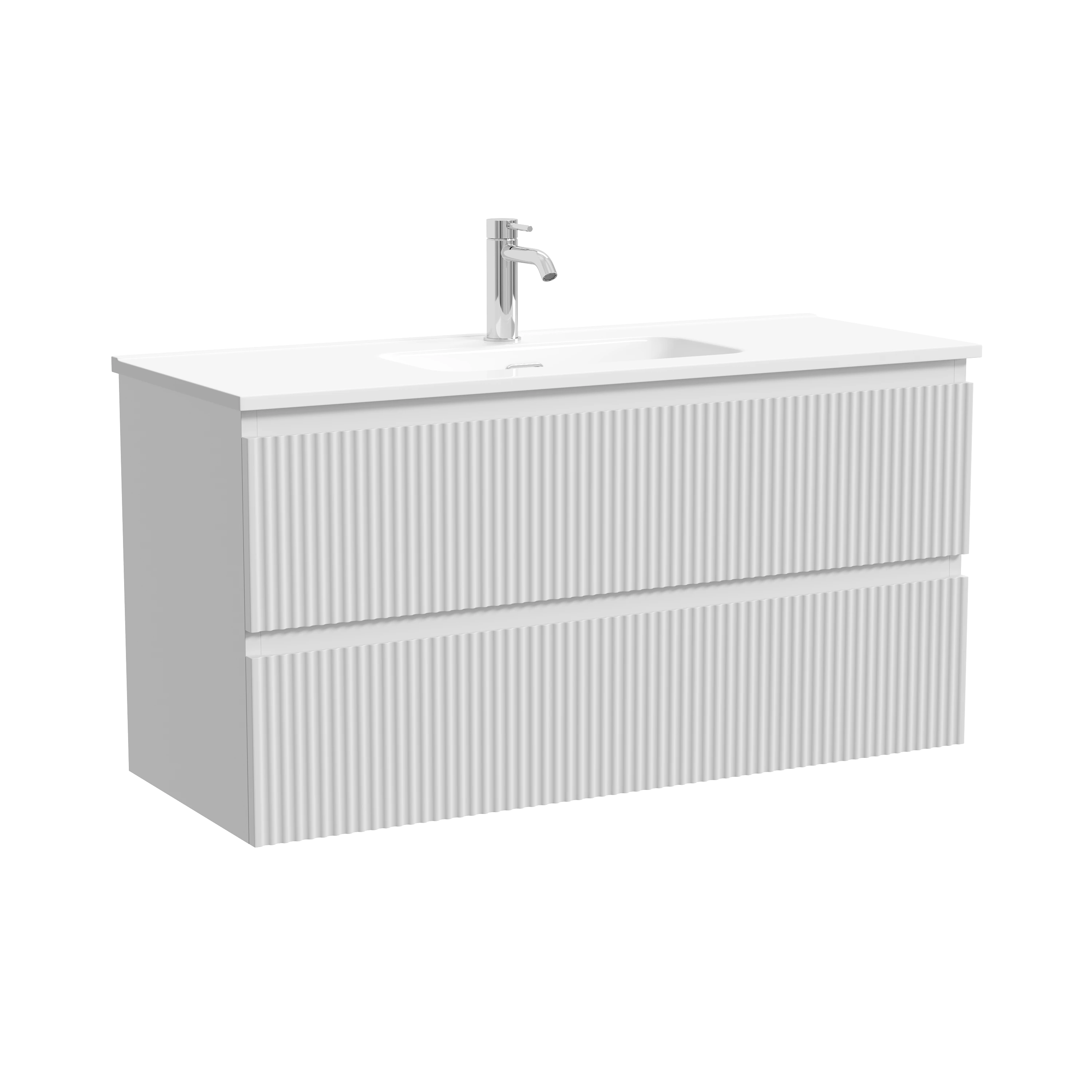Тумба под раковину Sancos Сноб Р 390 (Snob R 390) SNR100/39W 100x40x50 белый матовый (bianco)