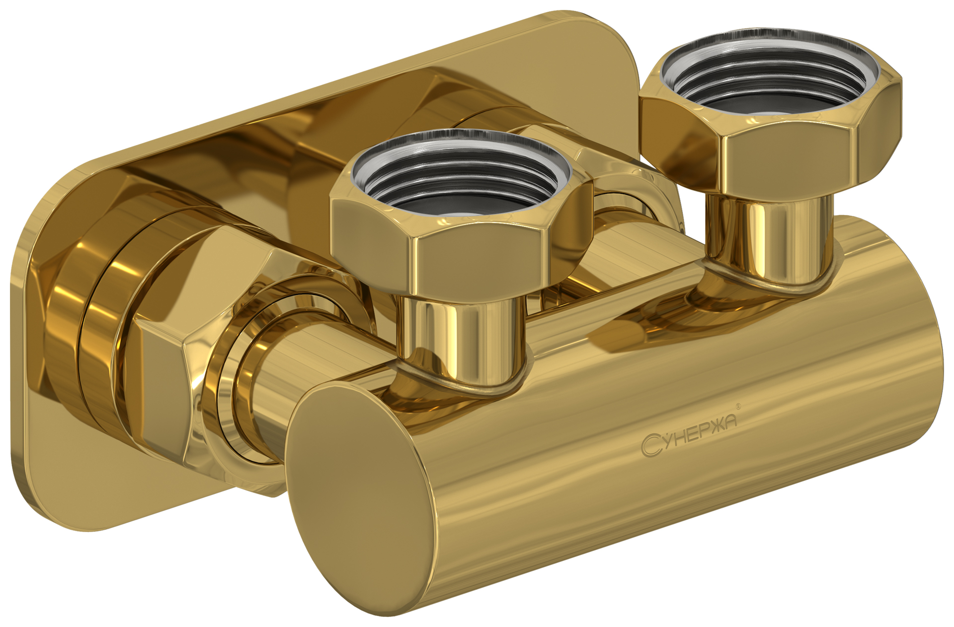 Комплектующие Сунержа DESIGN Модуль 2х3/4" угловой EU50 (Золото)