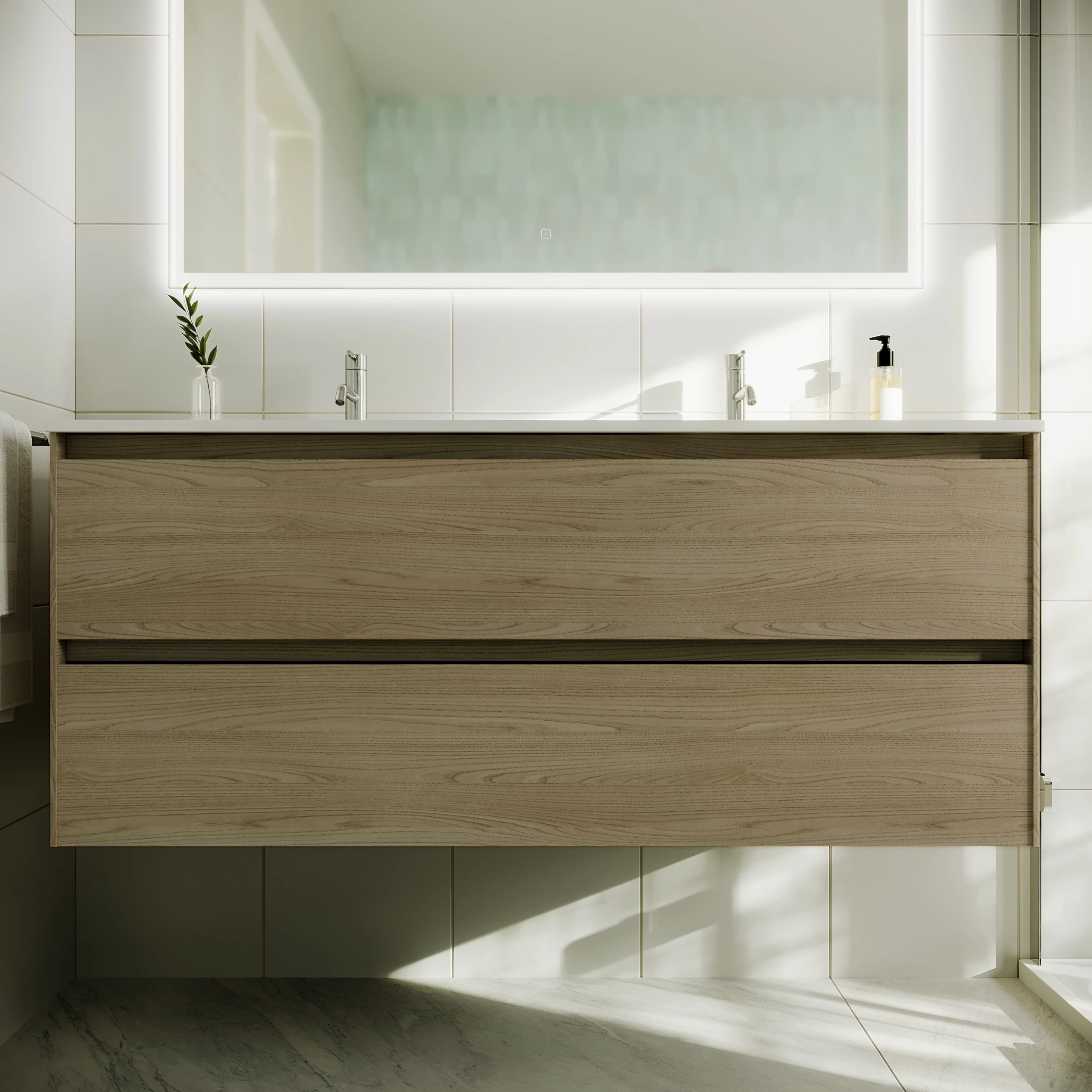 Тумба под раковину Sancos Сто (Cento) CN120-2KE 120x45x50 bianco