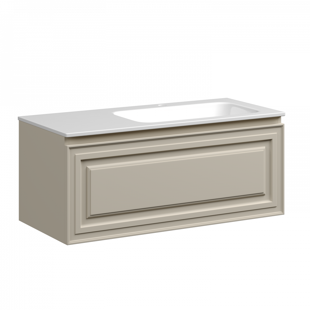 Тумба под раковину Sancos Самая (Very) VR100RCE 100x45x40 бежевый матовый (beige soft)
