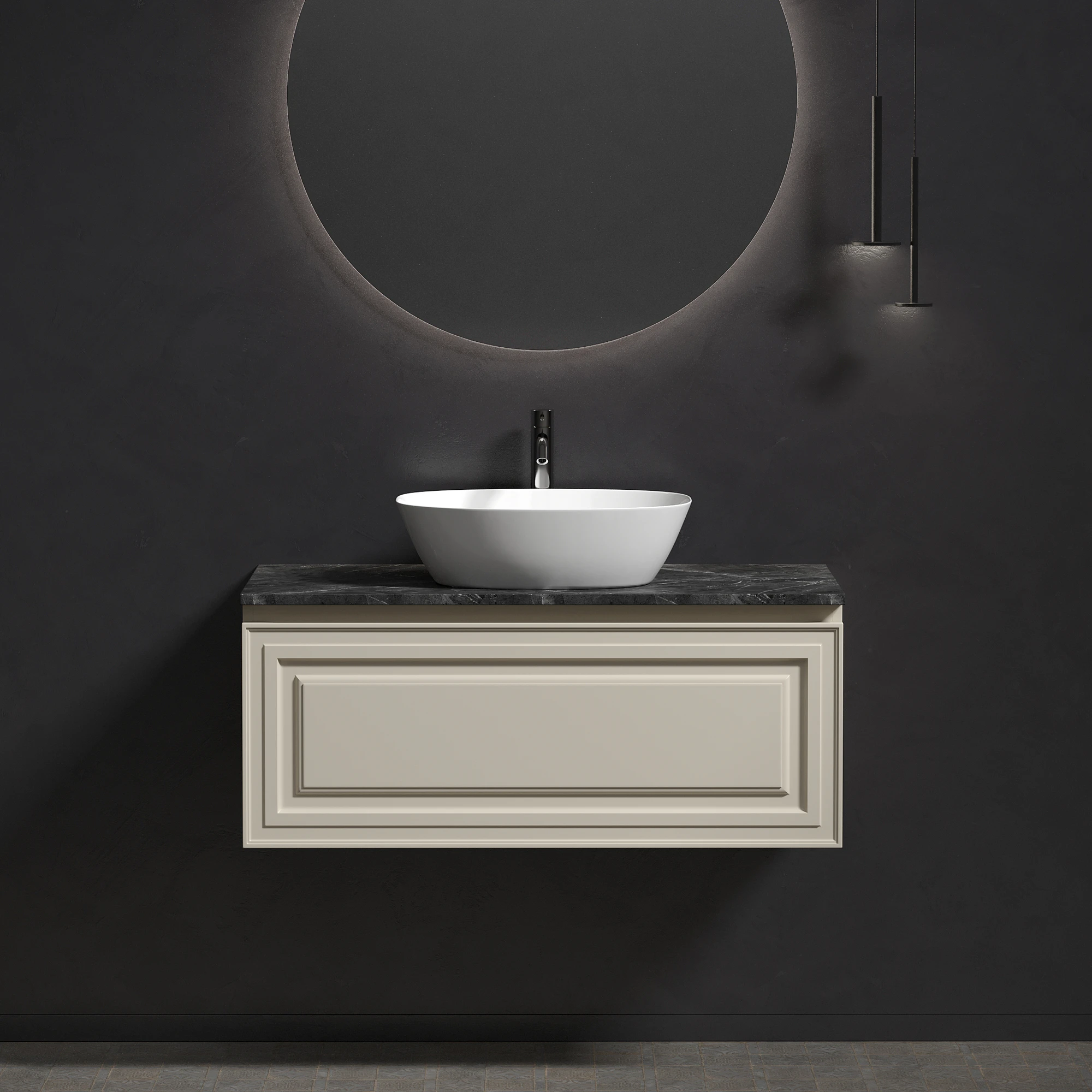 Тумба под столешницу Sancos Самая (Very) VR100CE 100x45x40 бежевый матовый (beige soft)