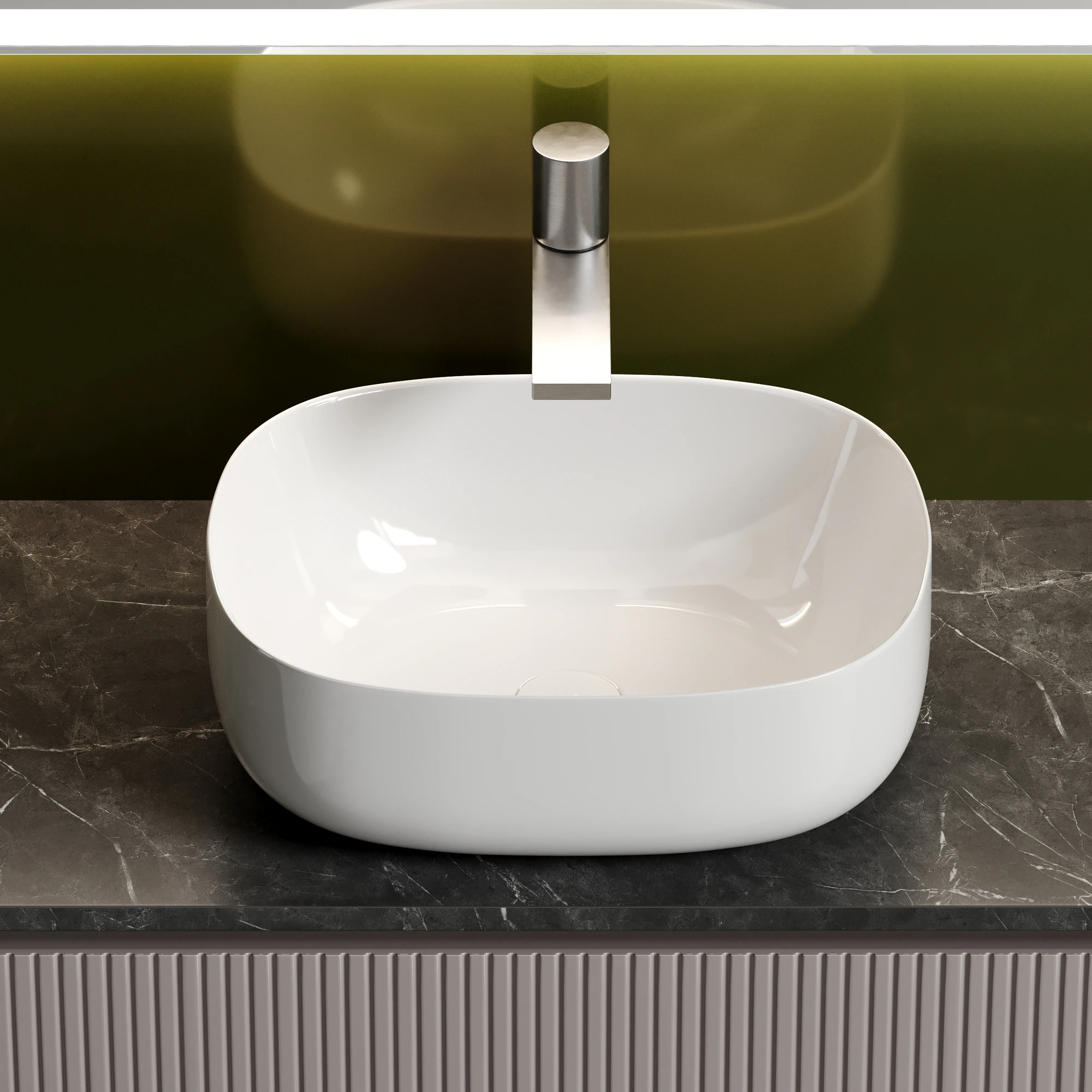 Тумба под столешницу Sancos Сноб T (Snob T) SNT100SM 100x45x50 пыльная роза (doha soft) - фото 5