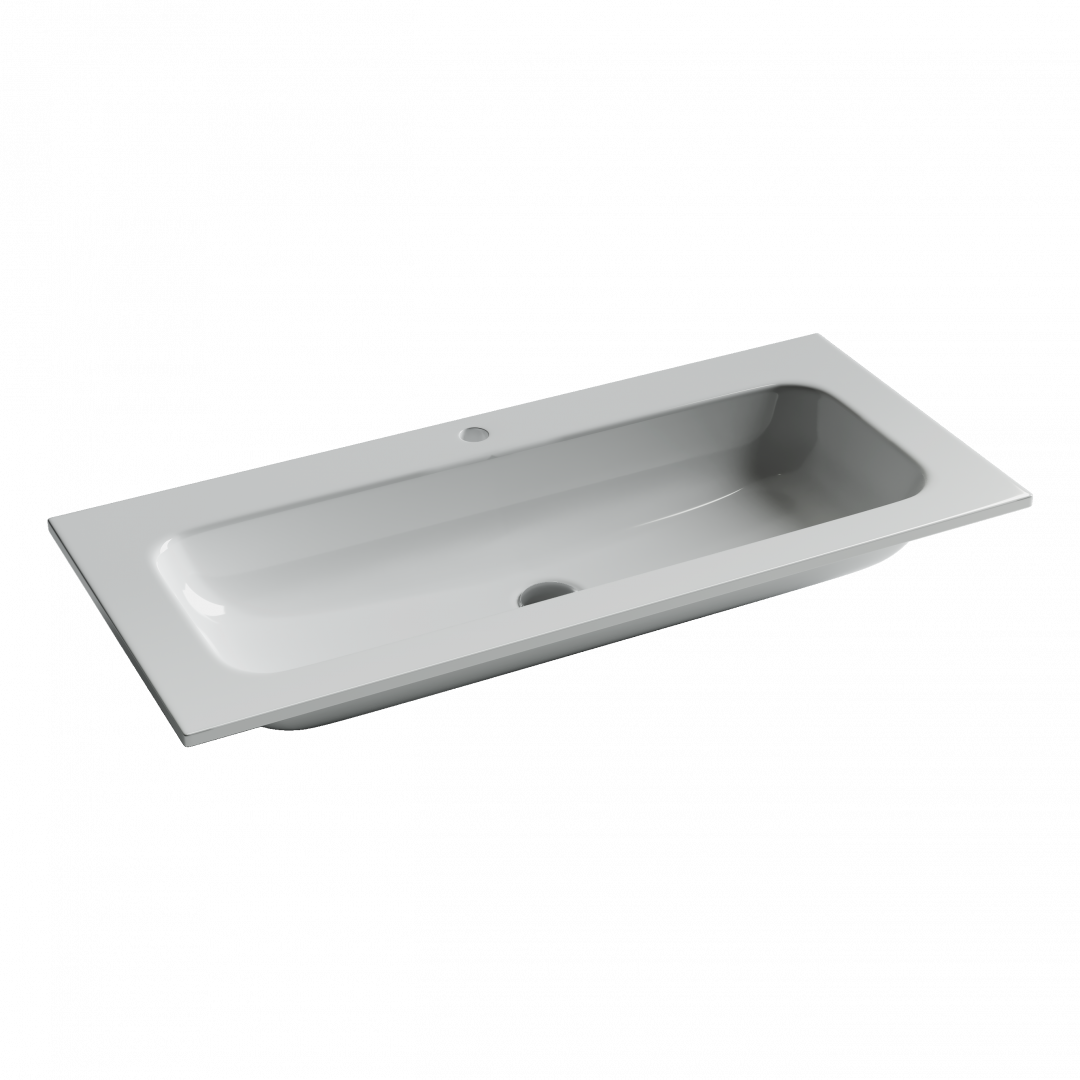 Раковина-столешница Ceramicanova Грация (Grace) CN7013 100x46x14 белый глянцевый