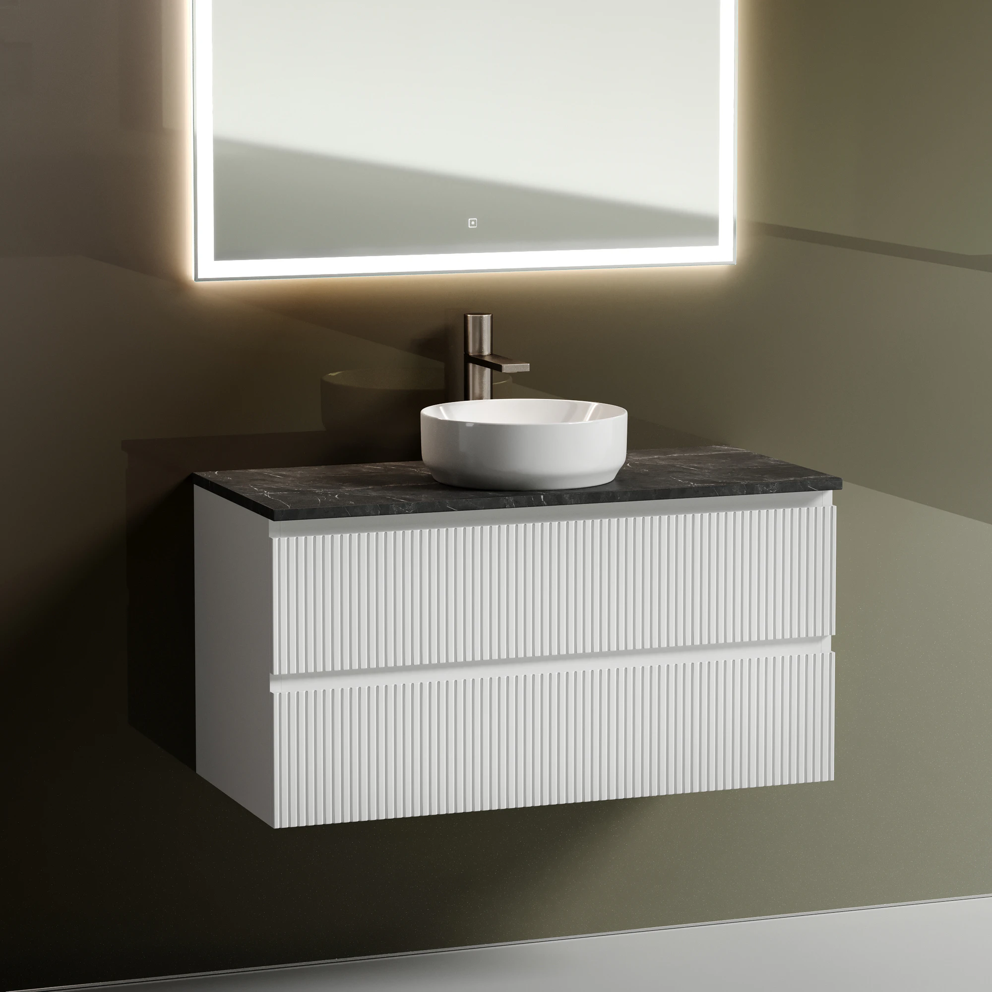 Тумба под столешницу Sancos Сноб T (Snob T) SNT100W 100x45x50 белый матовый (bianco)