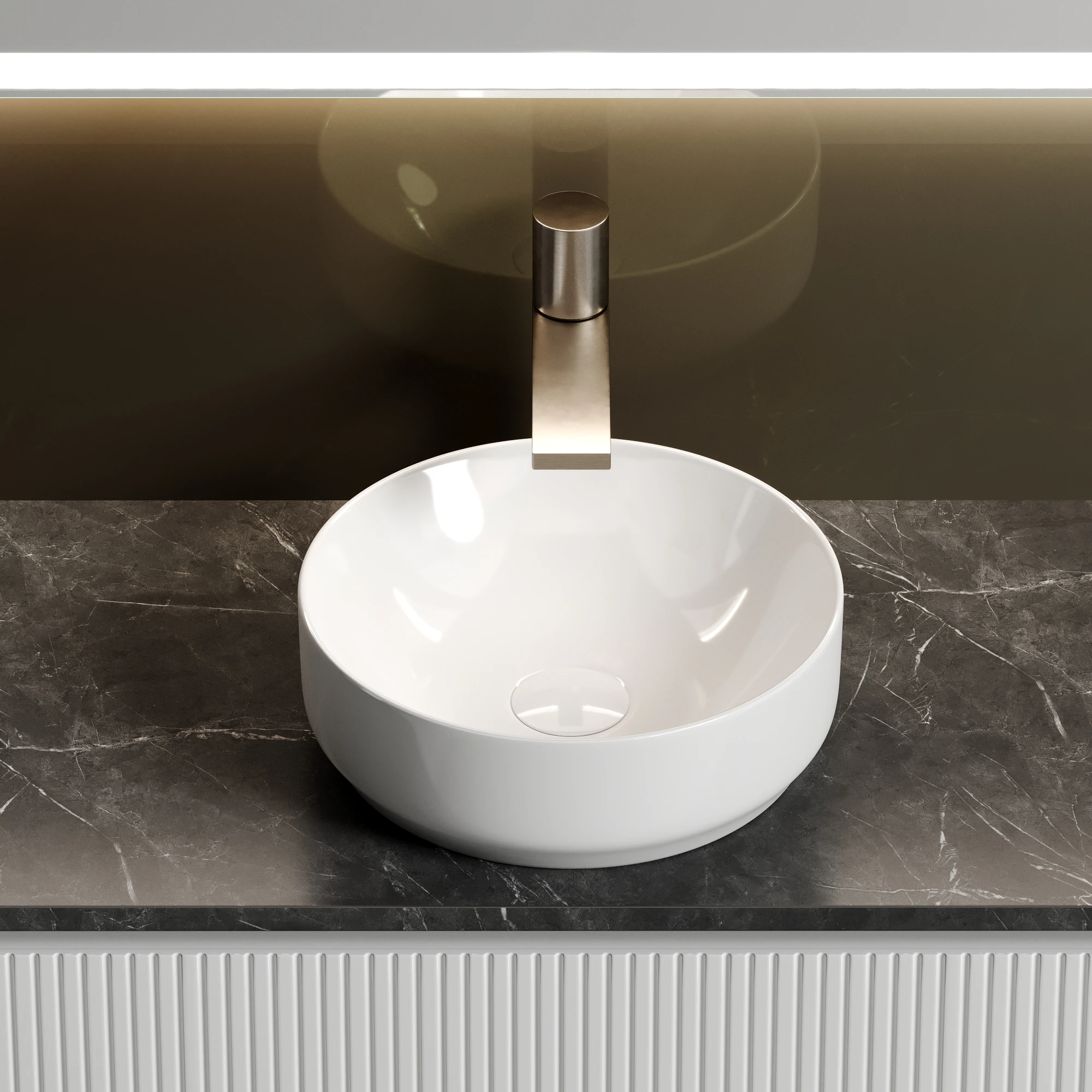 Тумба под столешницу Sancos Сноб T (Snob T) SNT100W 100x45x50 белый матовый (bianco) - фото 5