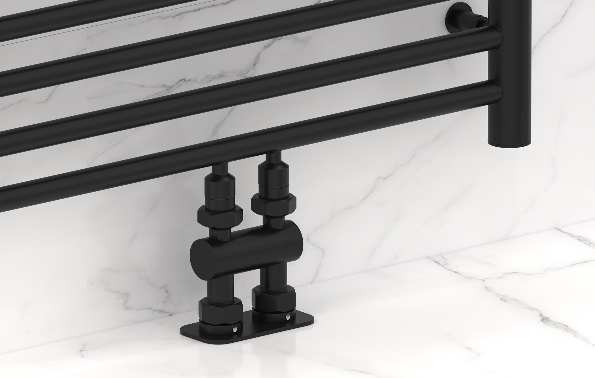 Комплектующие Сунержа DESIGN Модуль 2х1/2" прямой EU50 (Матовый черный)