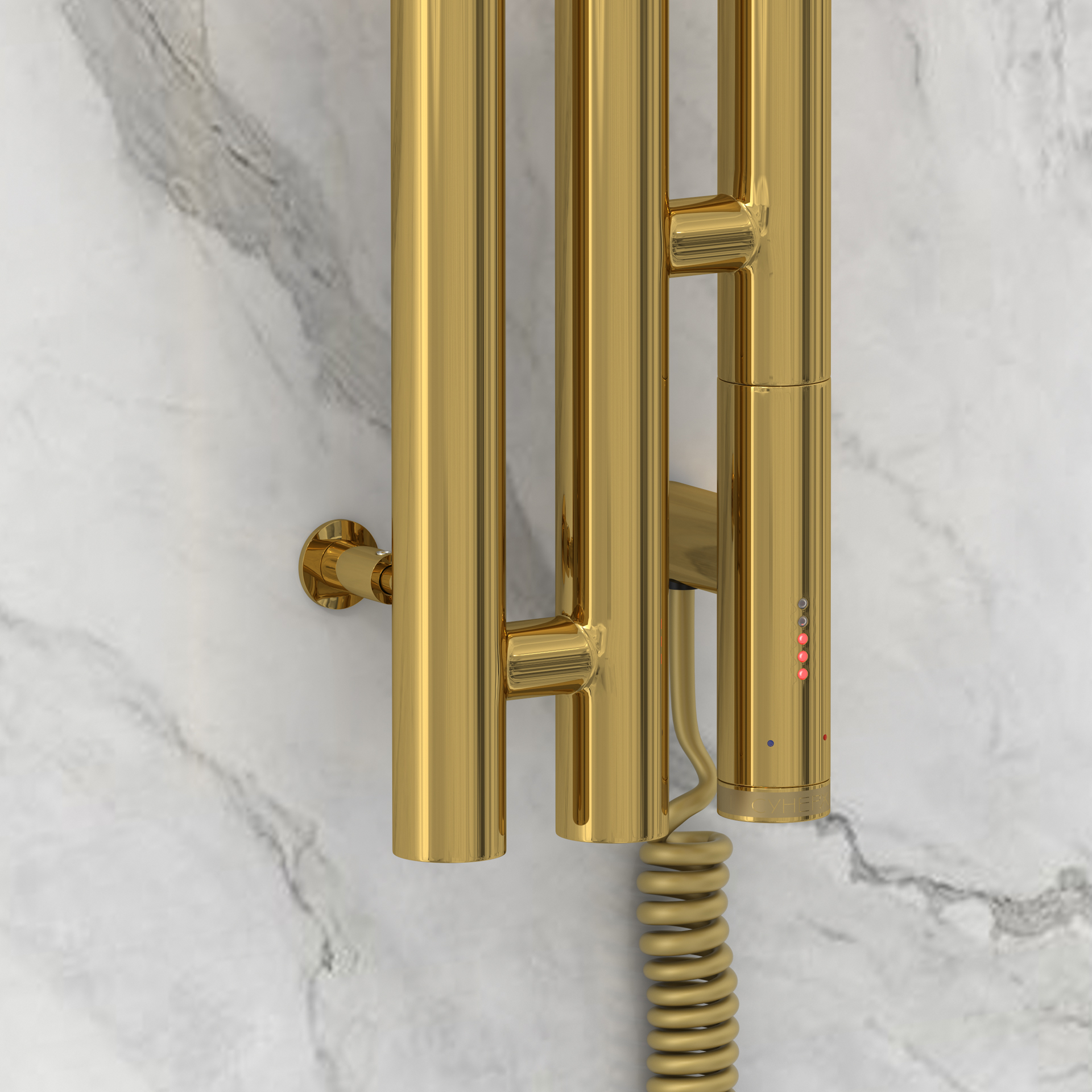 Электрические полотенцесушители Сунержа DESIGN РЭБ ТЕРЦИЯ 3.0 1200х106 правый (Золото)