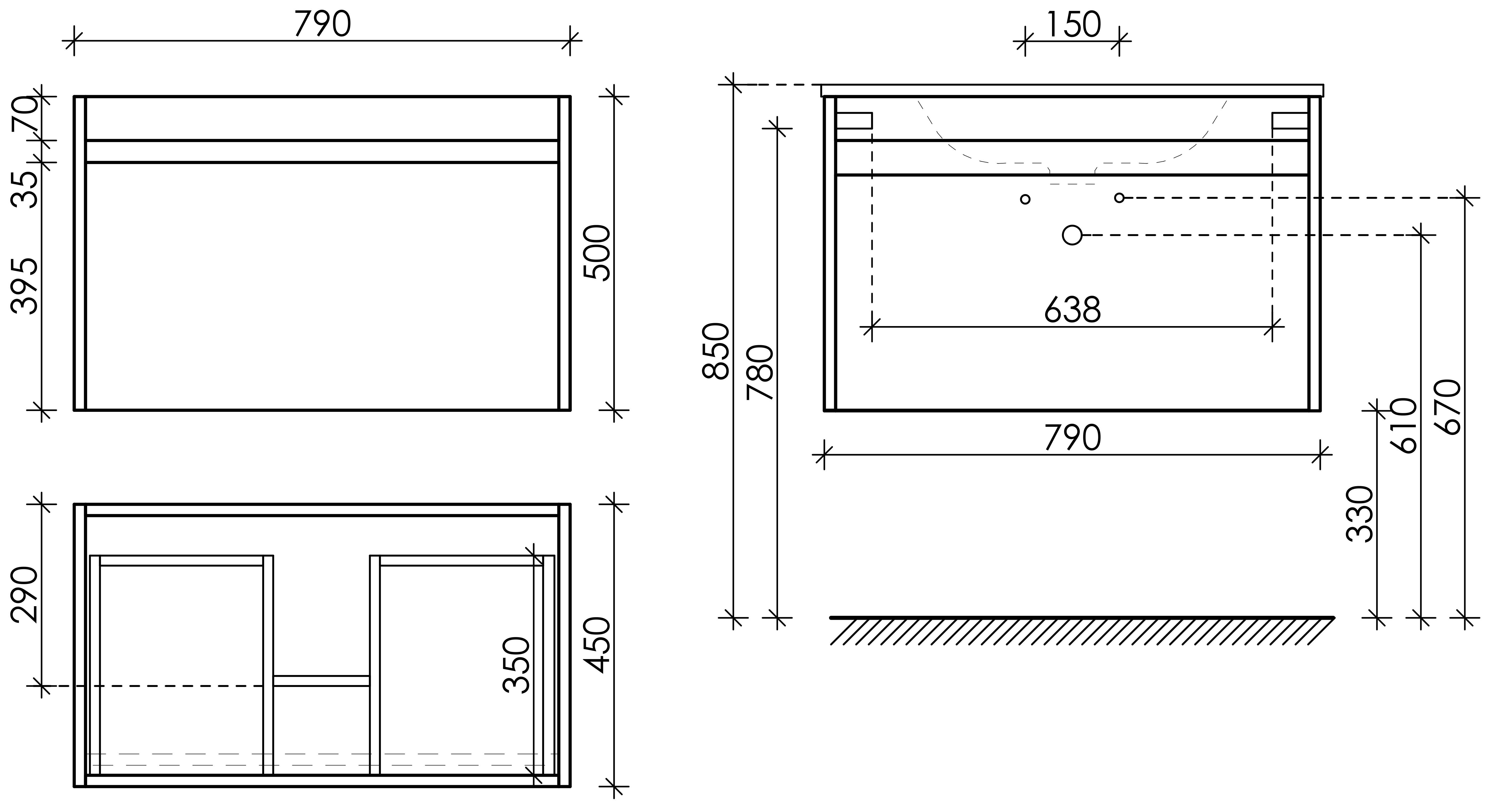 Тумба под раковину Sancos Ум (Smart) SM80W 80x45x50 белый глянцевый - фото 6