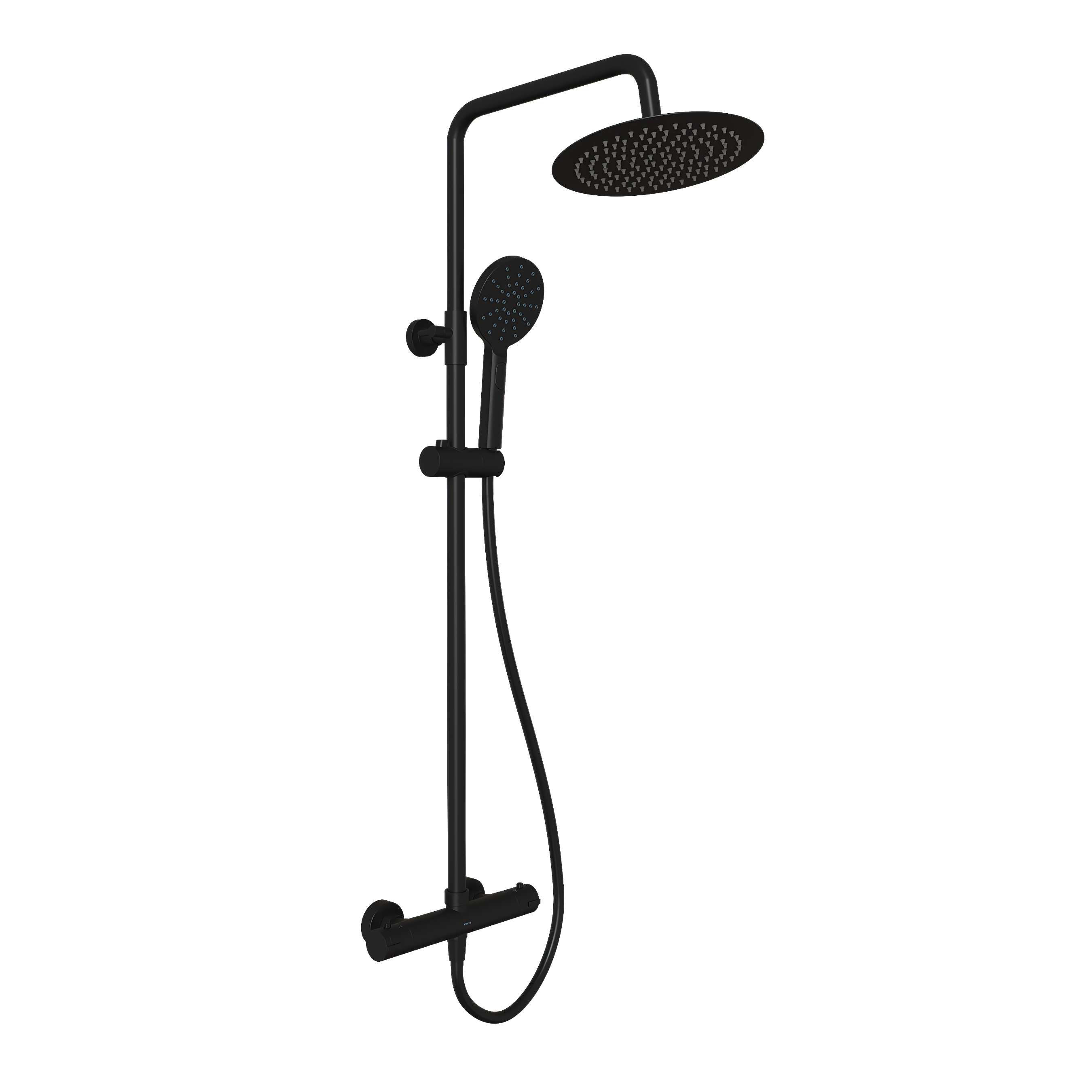 Душевая стойка Sancos Kanedo SC7200MB с термостатом, черный матовый
