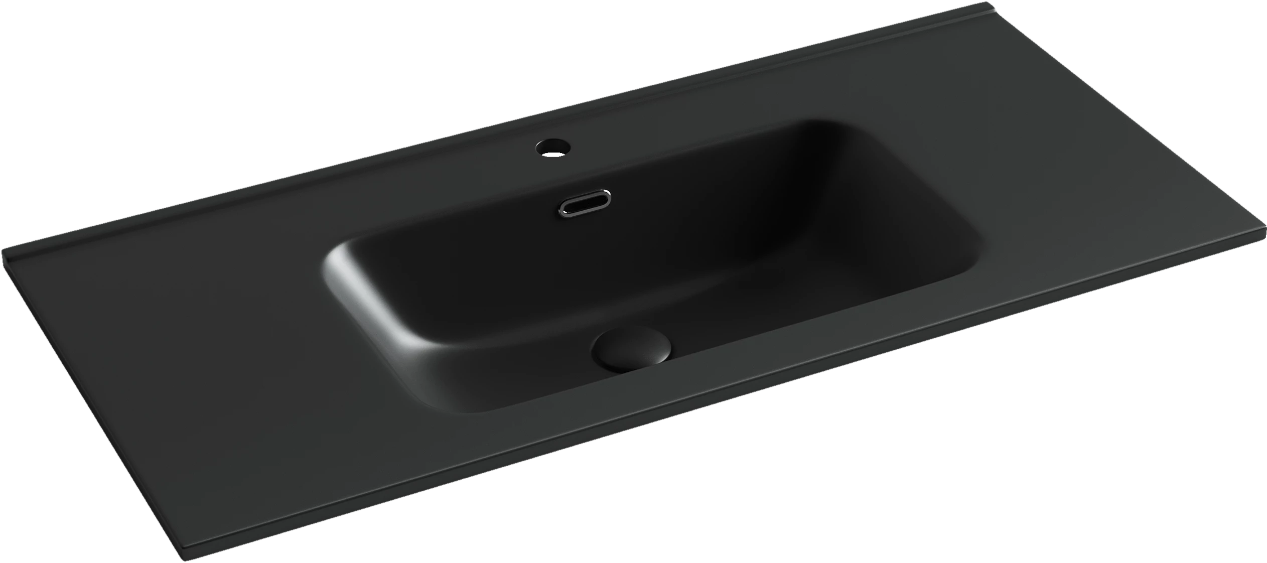 Раковина-столешница Ceramicanova Элемент (Element) CN7003MB 100x47x18 черный матовый