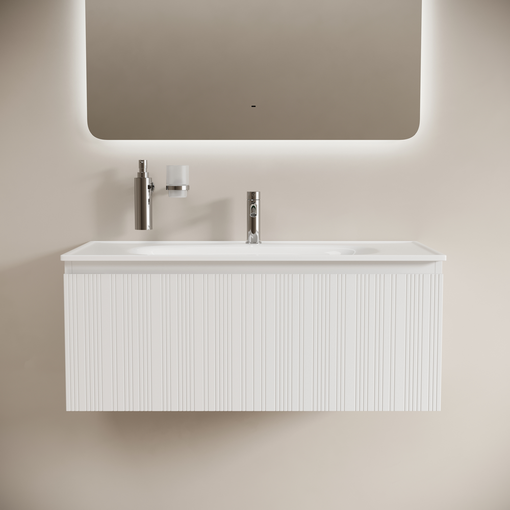 Тумба под раковину Sancos Код (Code) CD100W 100x45x40 белый матовый (bianco)