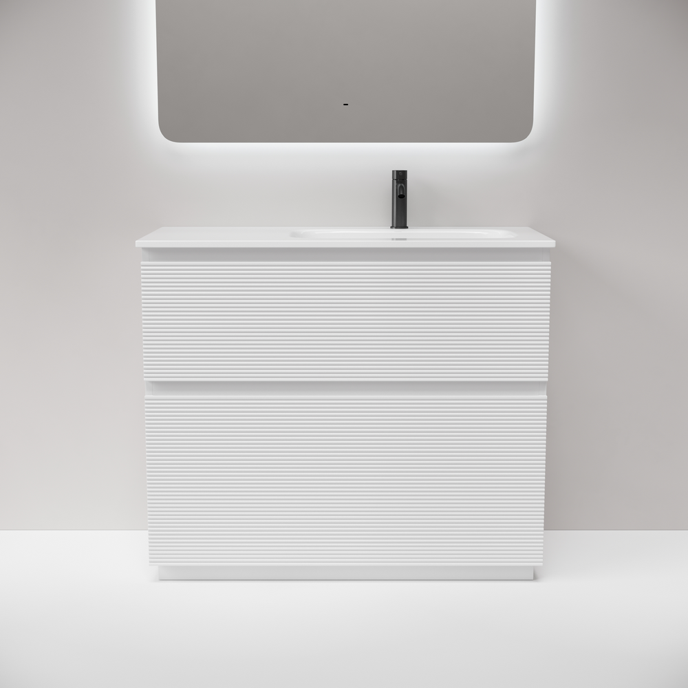 Тумба под раковину Sancos Фолк напольный (Folk Floor) FL100FRW 100x45x85 белый матовый (bianco) - фото 5