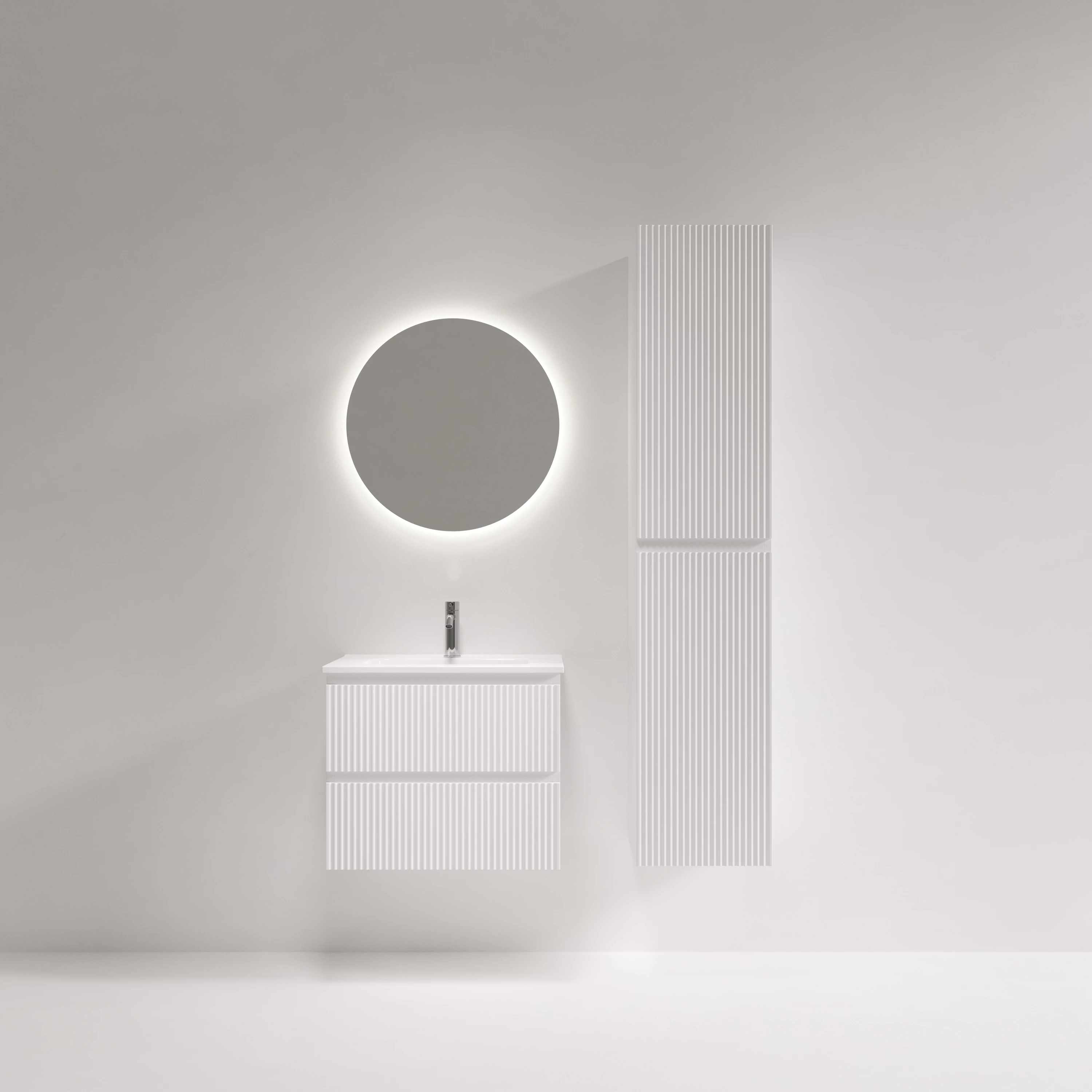 Тумба под раковину Sancos Сноб Р 390 (Snob R 390) SNR60/39W 60x40x50 белый матовый (bianco)