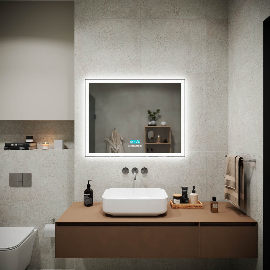 Зеркало Sancos Град 2.0 (City 2.0) CI2.900 90x70 с подсветкой