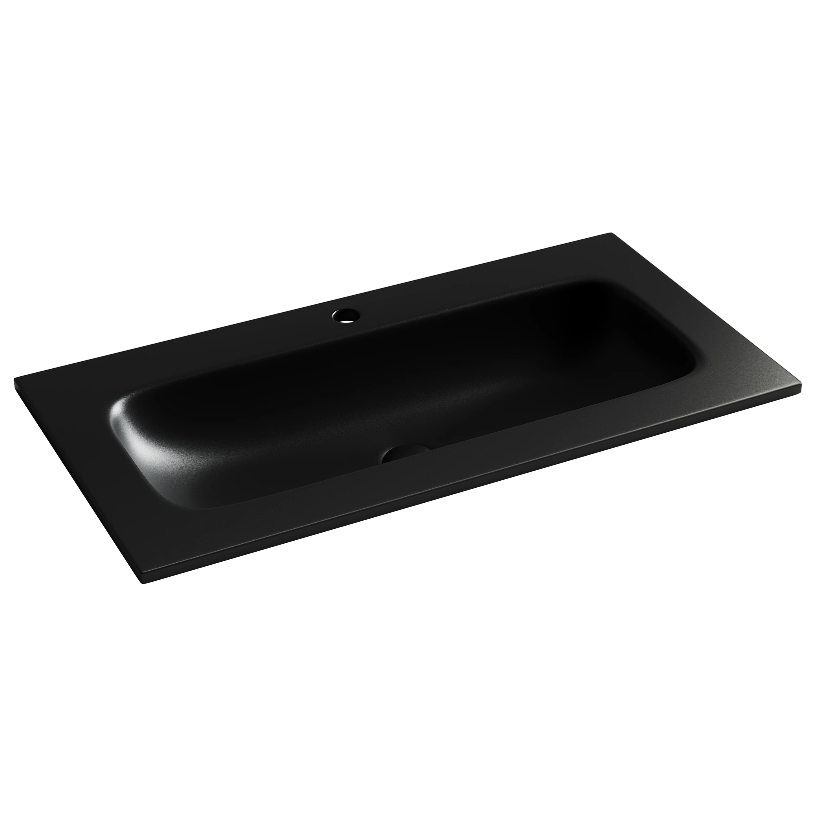 Раковина-столешница Ceramicanova Грация (Grace) CN7019MB 90x14x46 черный матовый