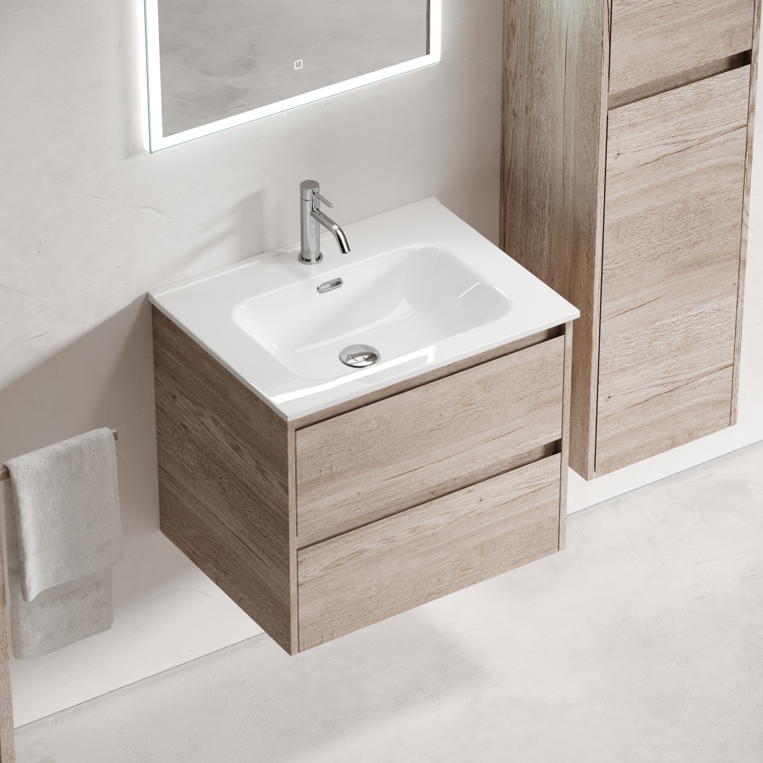 Тумба под раковину Sancos Либра (Libra) LB60EG 60x45x50 дуб галифакс натуральный - фото 5