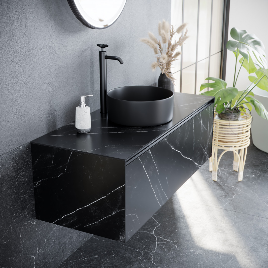 Тумба под раковину Sancos Мрамор (Stone) ST120NM 120x50x40 белый - фото 5