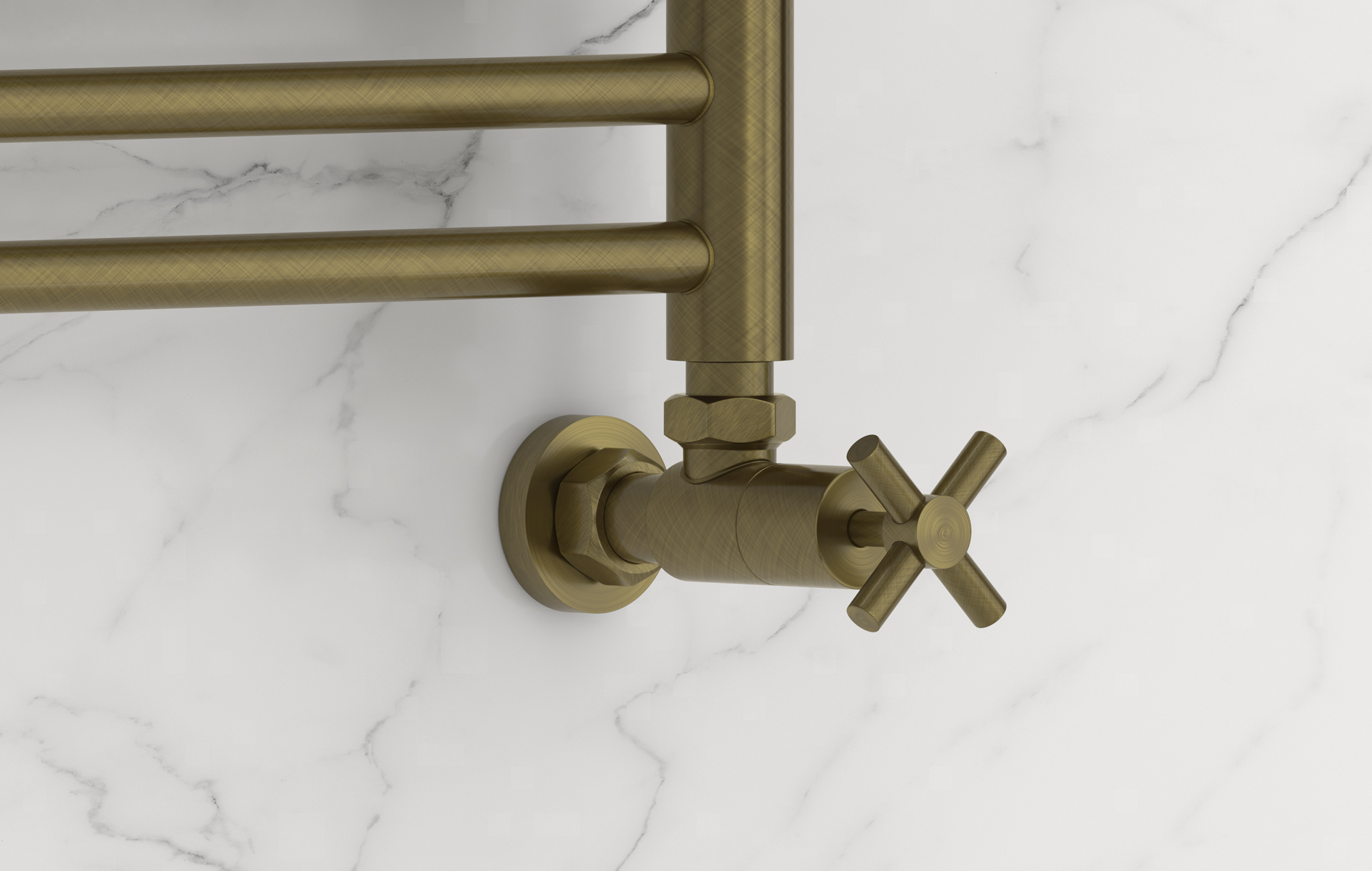 Комплектующие Сунержа DESIGN Вентиль угловой (крест) G 1/2" НР х G 3/4" НГ (Состаренная бронза)