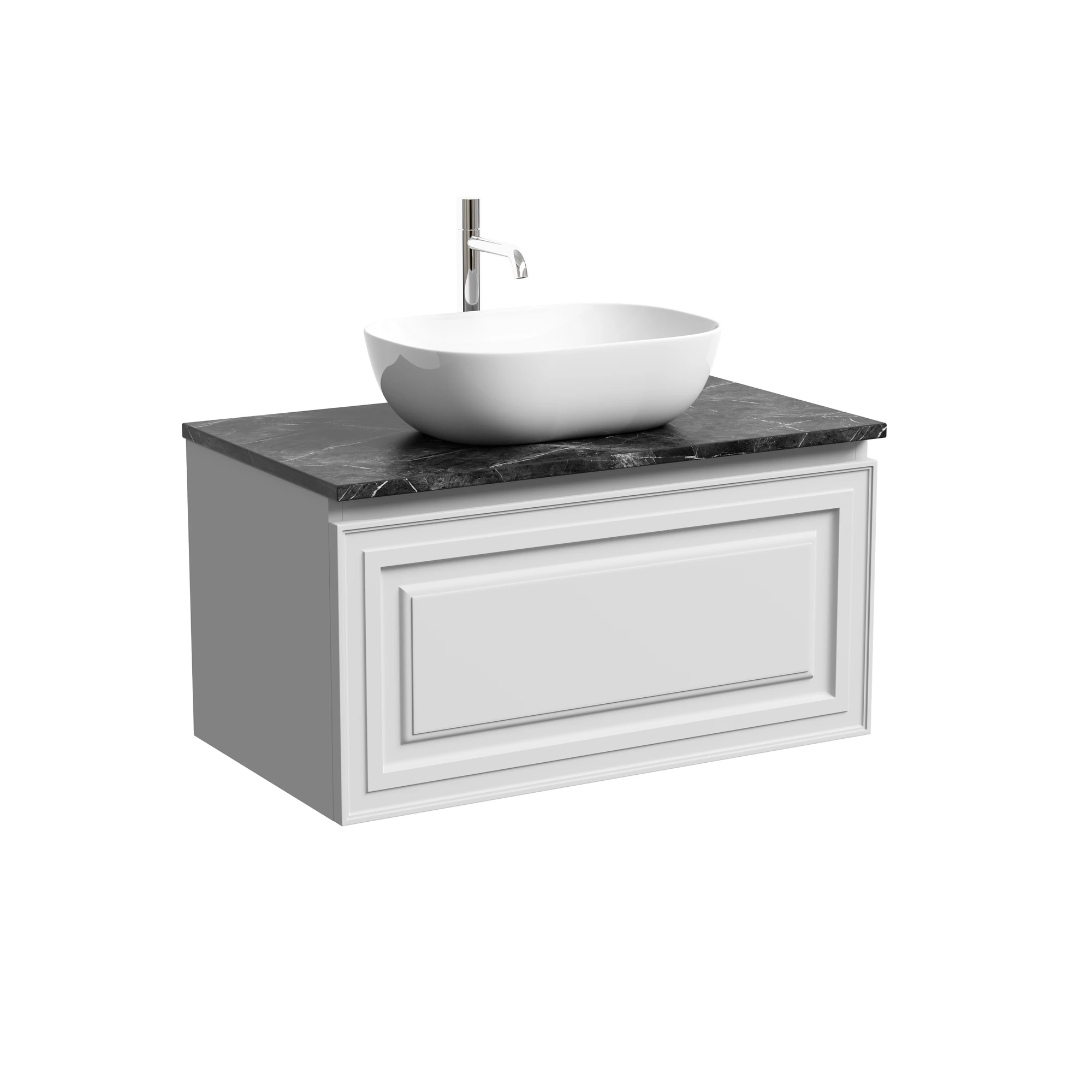 Тумба под столешницу Sancos Самая (Very) VR80W 80x45x40 белый матовый (bianco)