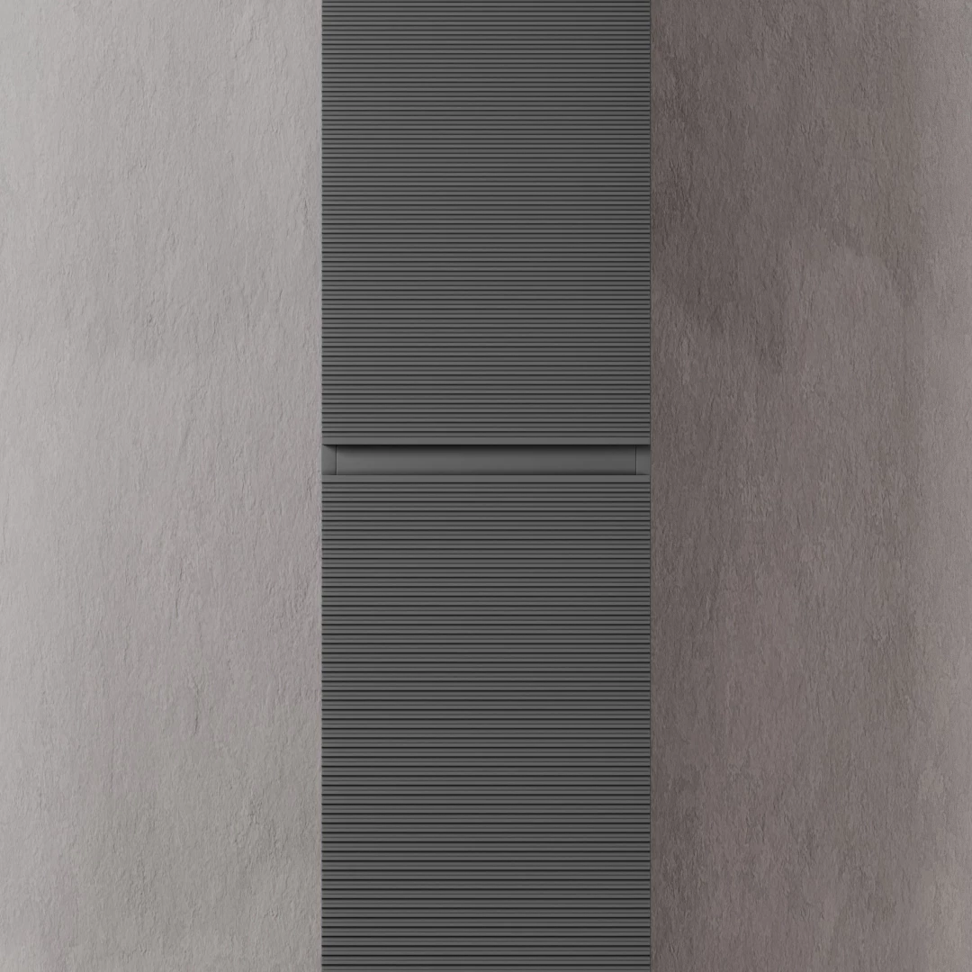 Шкаф-пенал Sancos Фолк (Folk) PFL35GS 35x35x165 темный серый (grey soft)