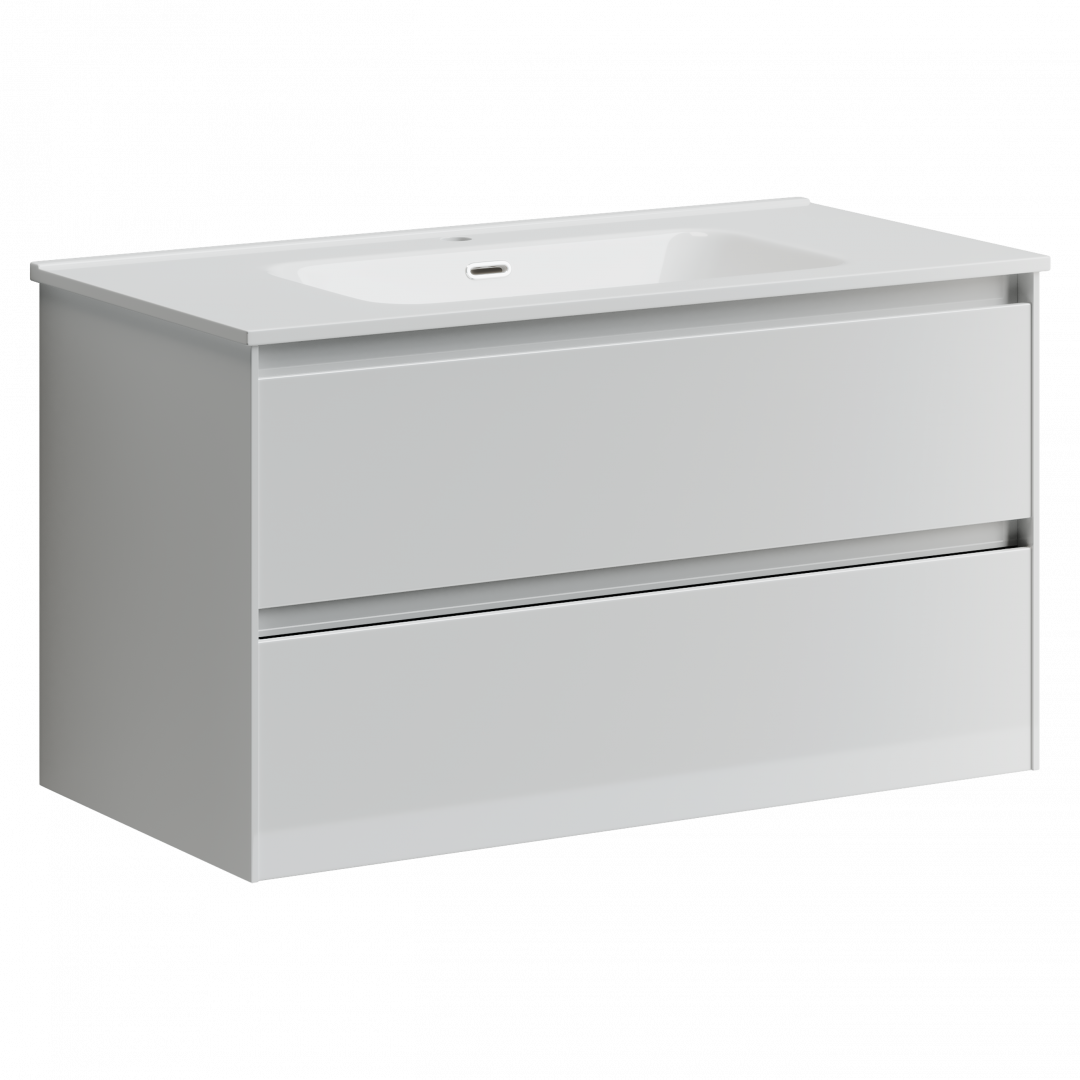 Тумба под раковину Sancos Сто (Cento) CN90W 90x45x50 белый глянцевый