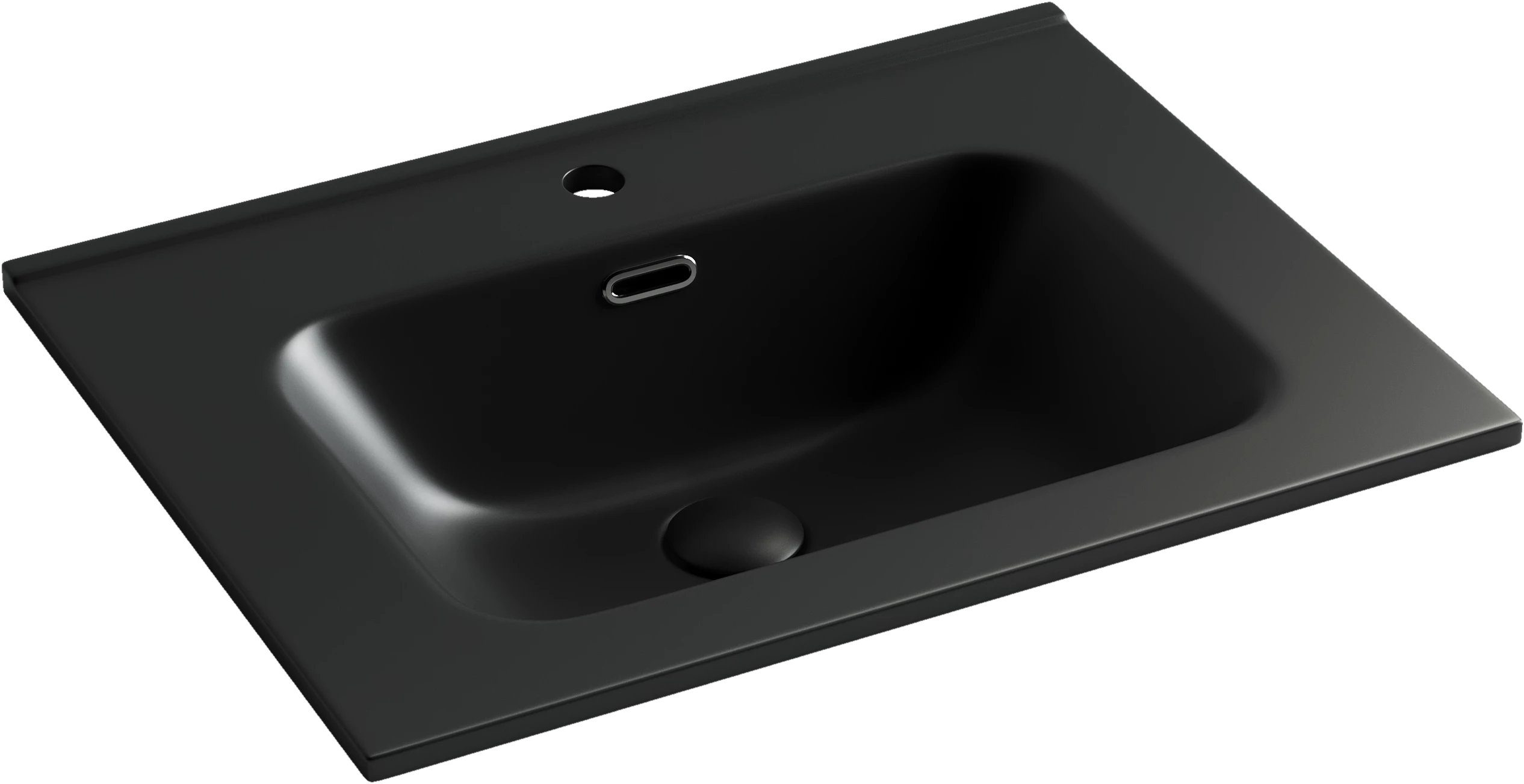 Раковина-столешница Ceramicanova Элемент (Element) CN7001MB 60x47x18 черный матовый