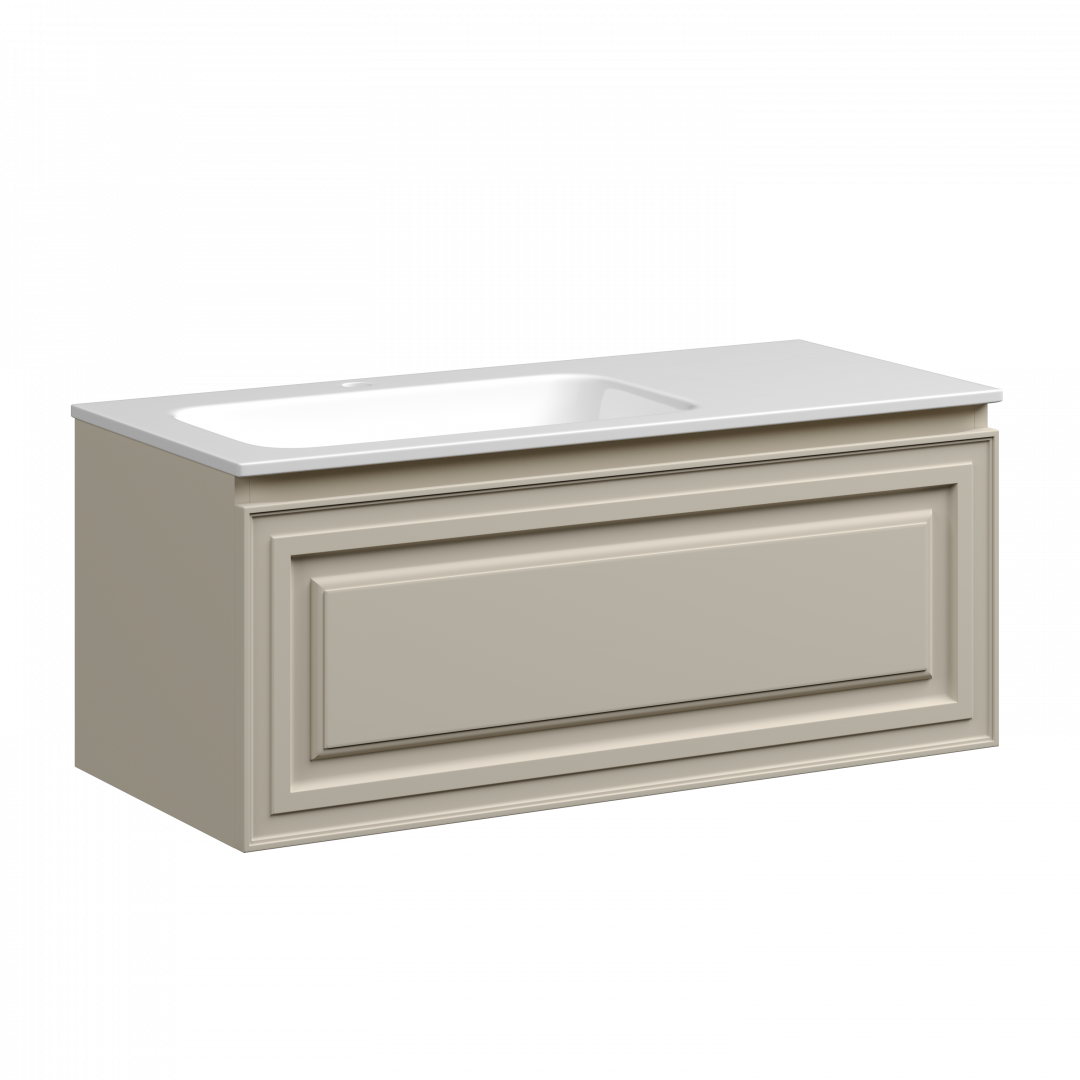 Тумба под раковину Sancos Самая (Very) VR100LCE 100x45x40 бежевый матовый (beige soft)
