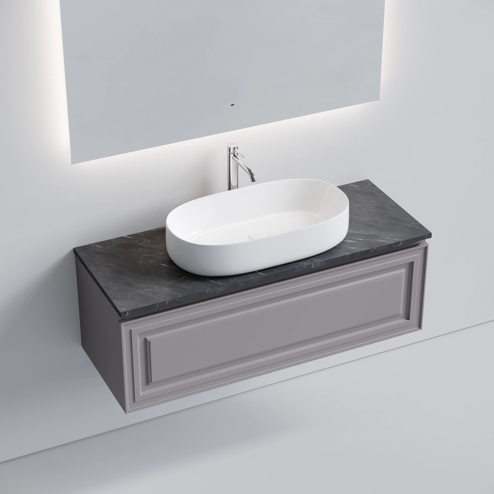 Тумба под столешницу Sancos Самая (Very) VR120SM 120x45x40 пыльная роза (doha soft)