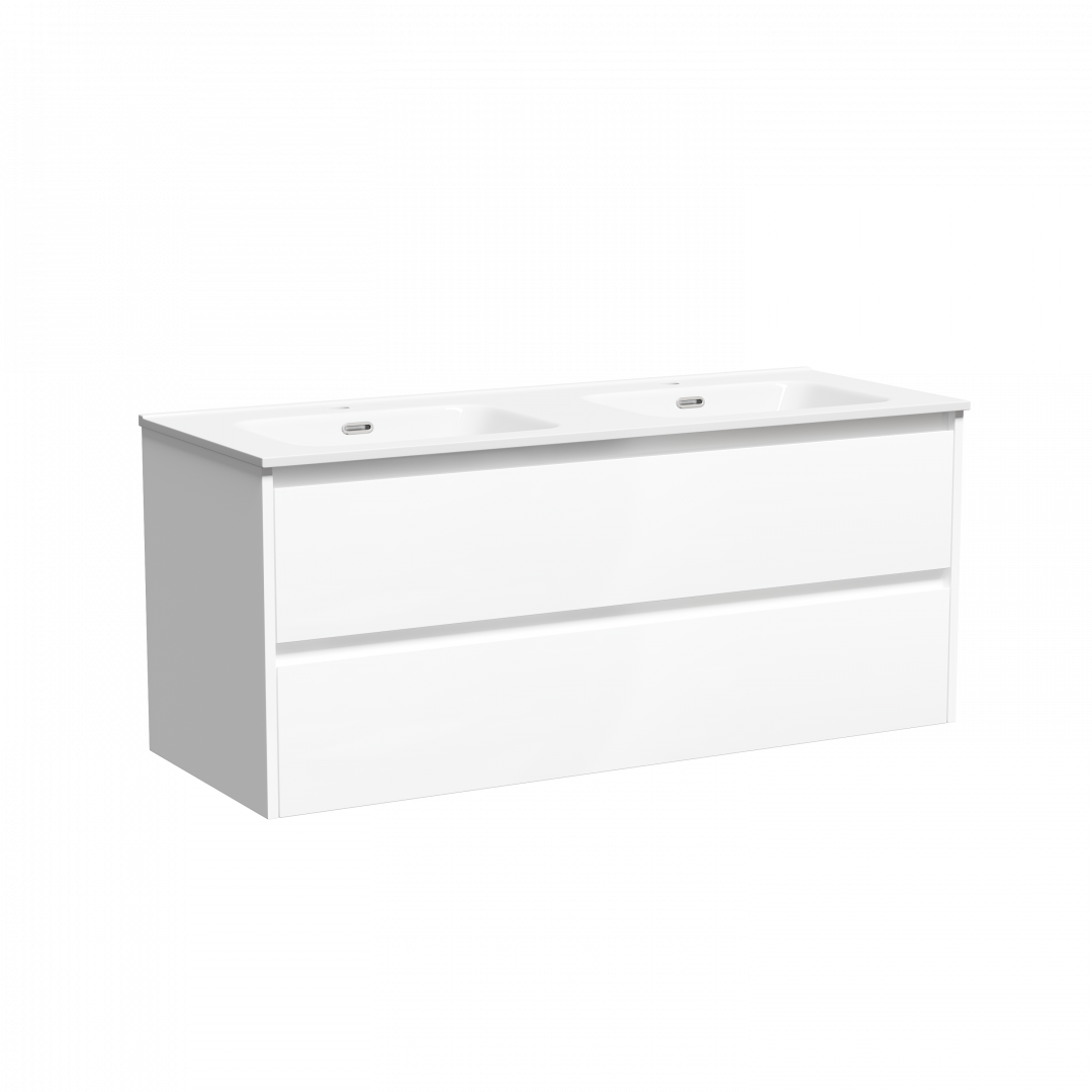 Тумба под раковину Sancos Либра (Libra) LB120-2W 120x45x50 белый глянцевый