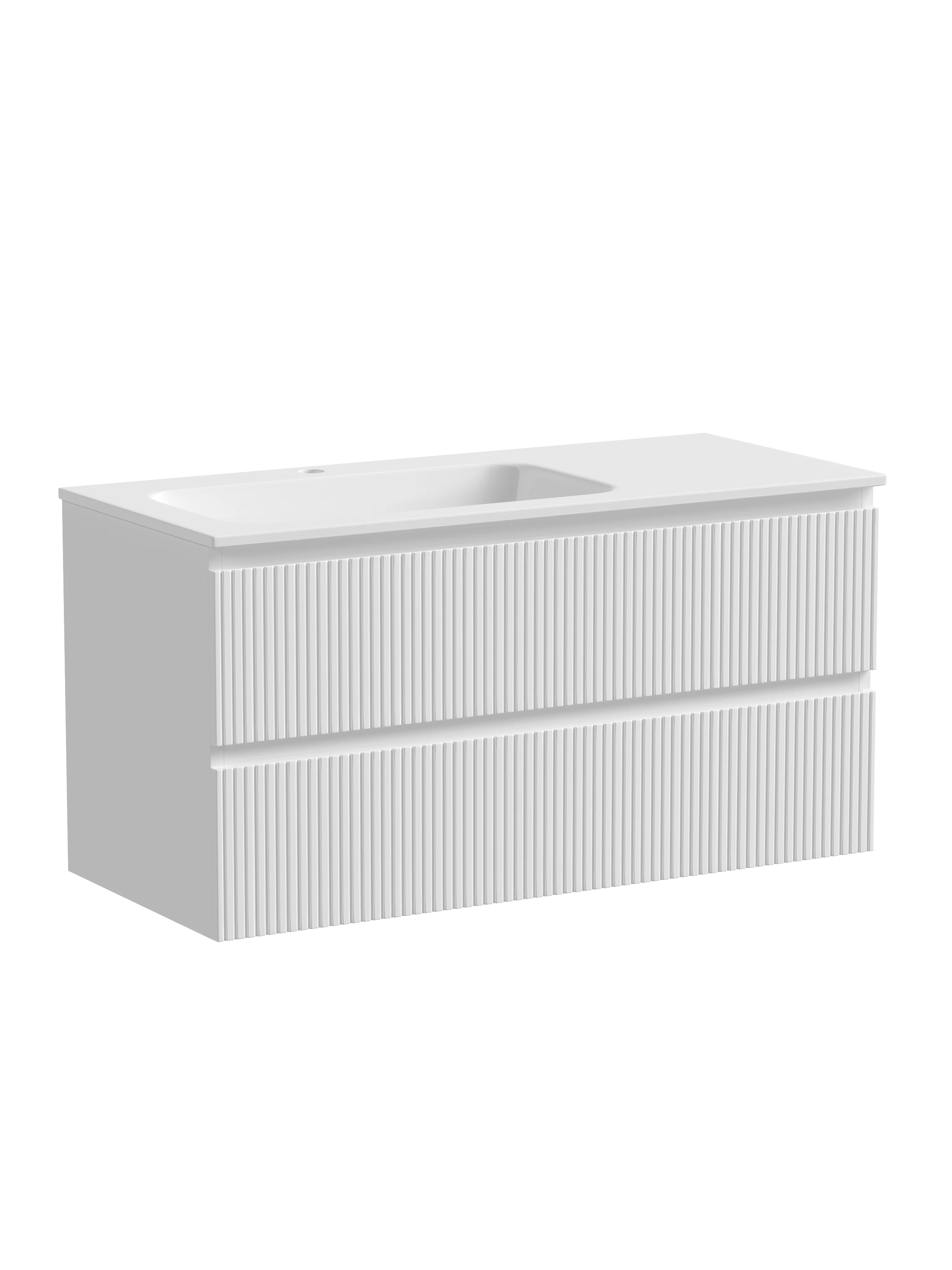 Тумба под раковину Sancos Сноб T (Snob T) SNT100LW 100x45x50 белый матовый (bianco)