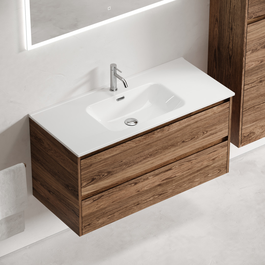 Тумба под раковину Sancos Либра (Libra) LB100ECH 100x45x50 дуб чарльстон - фото 5